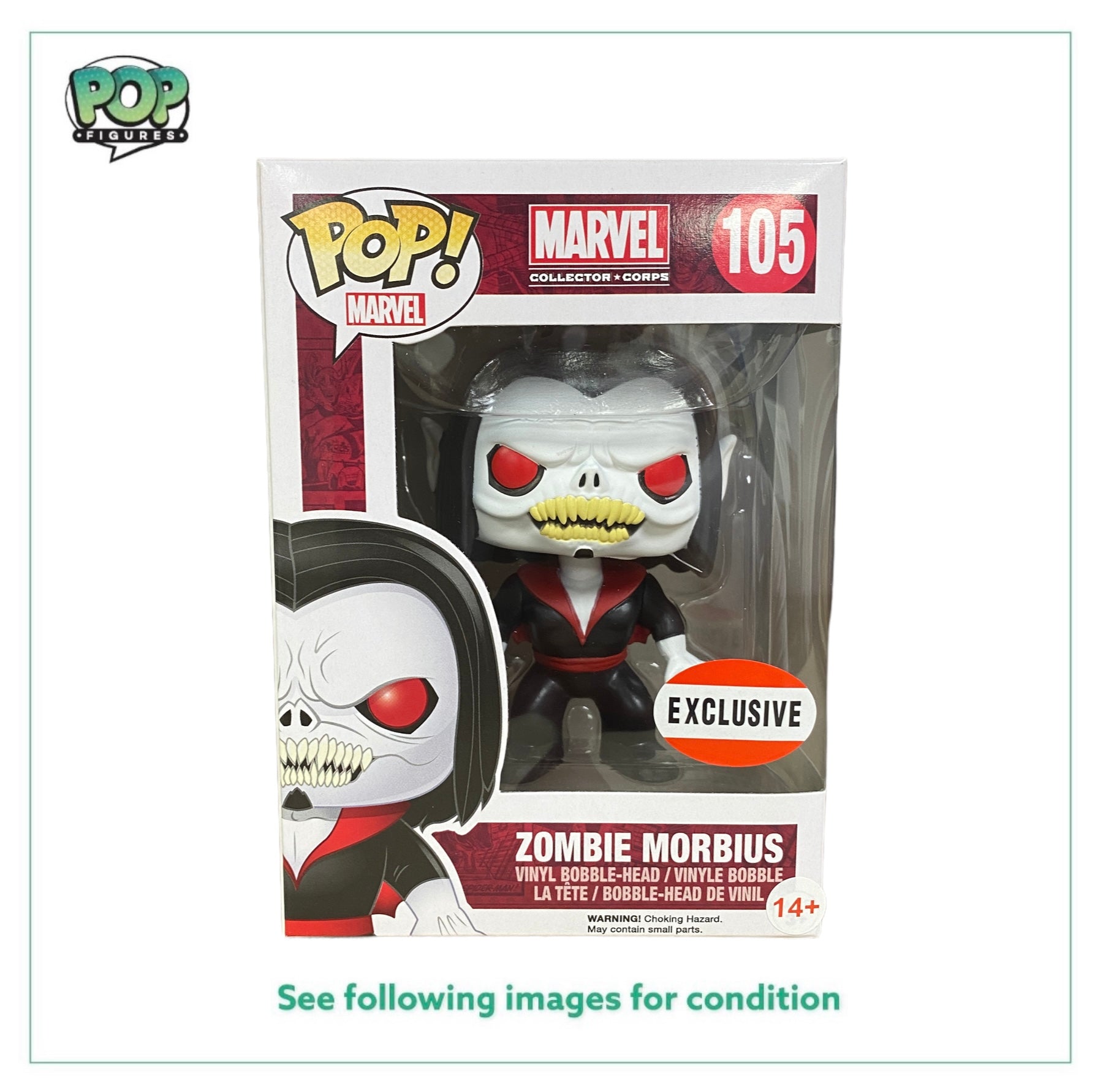 Zombie Morbius #105 Funko Pop! - Marvel Collector Corps Exclusive -