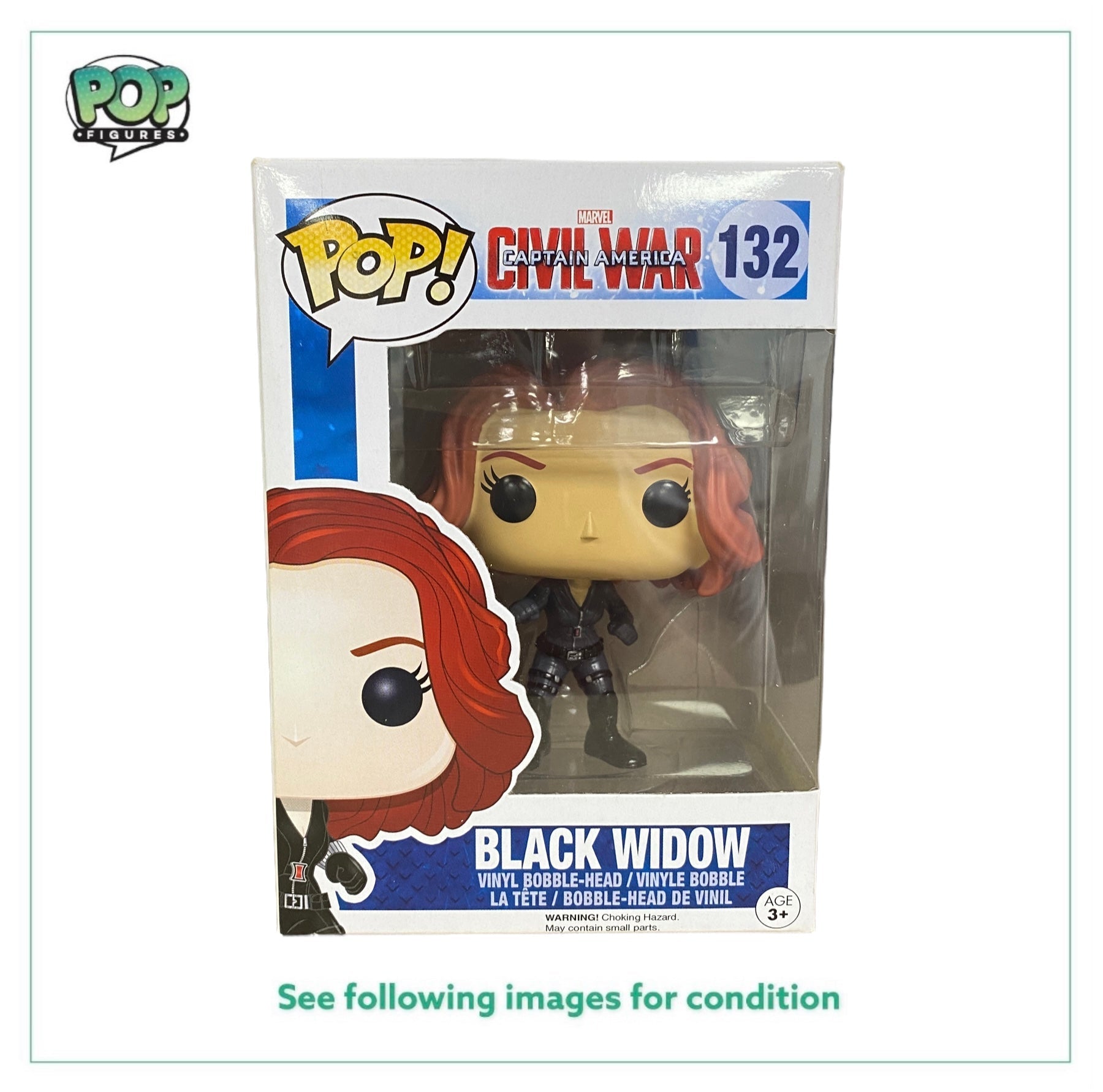 Black Widow #132 Funko Pop! - Captain America Civil War - 2015 Pop! -