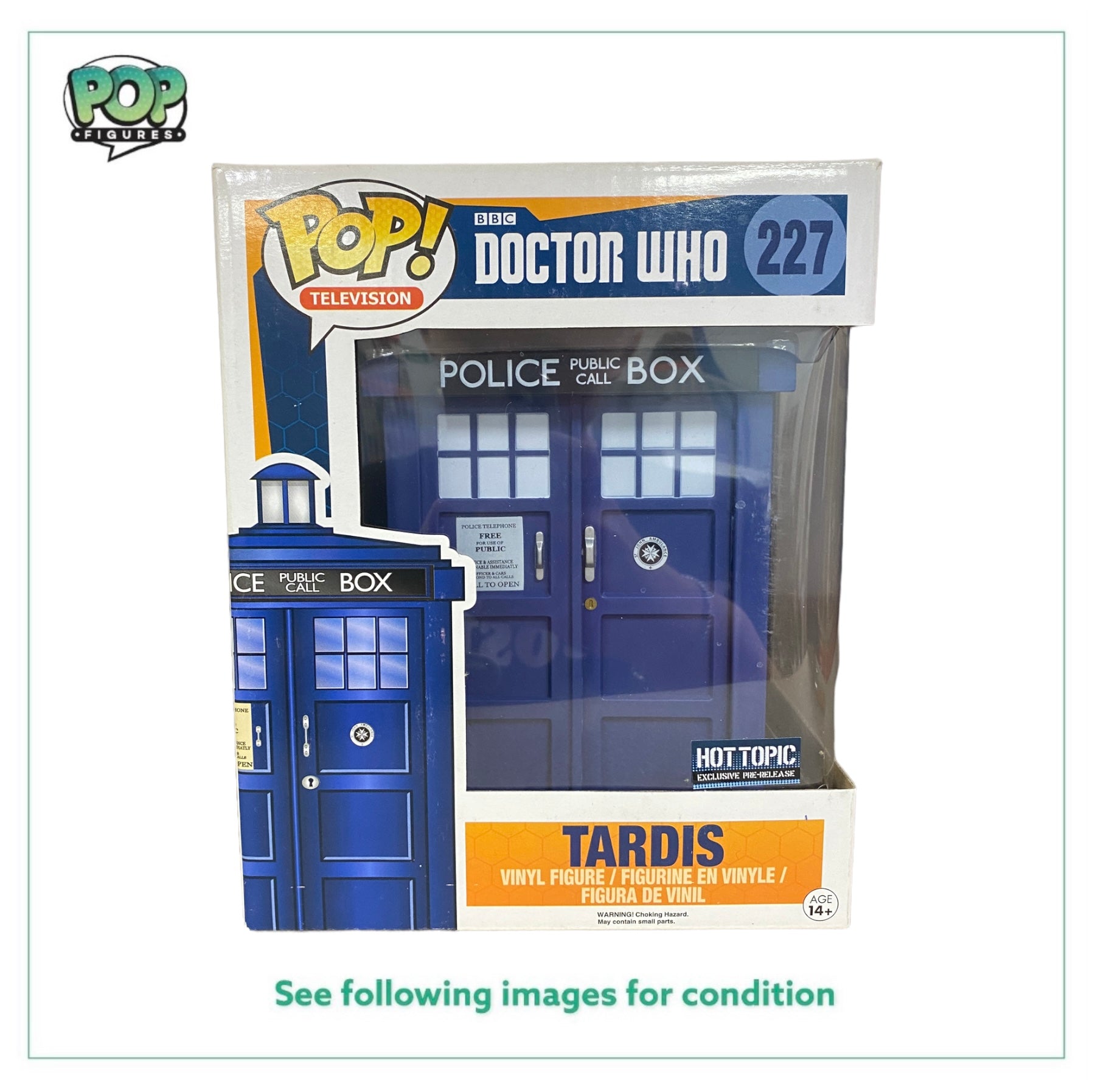 Tardis #227 Funko Pop! - Doctor Who - Hot Topic Pre-Release Exclusive -