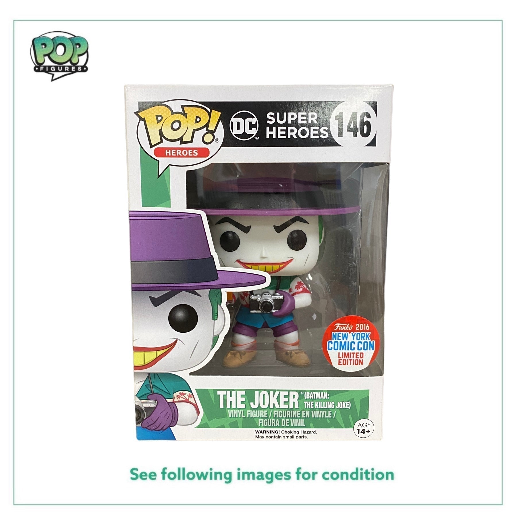 The Joker (Batman: The Killing Joke) #146 Funko Pop! - DC Super Heroes - NYCC 2016 Exclusive -