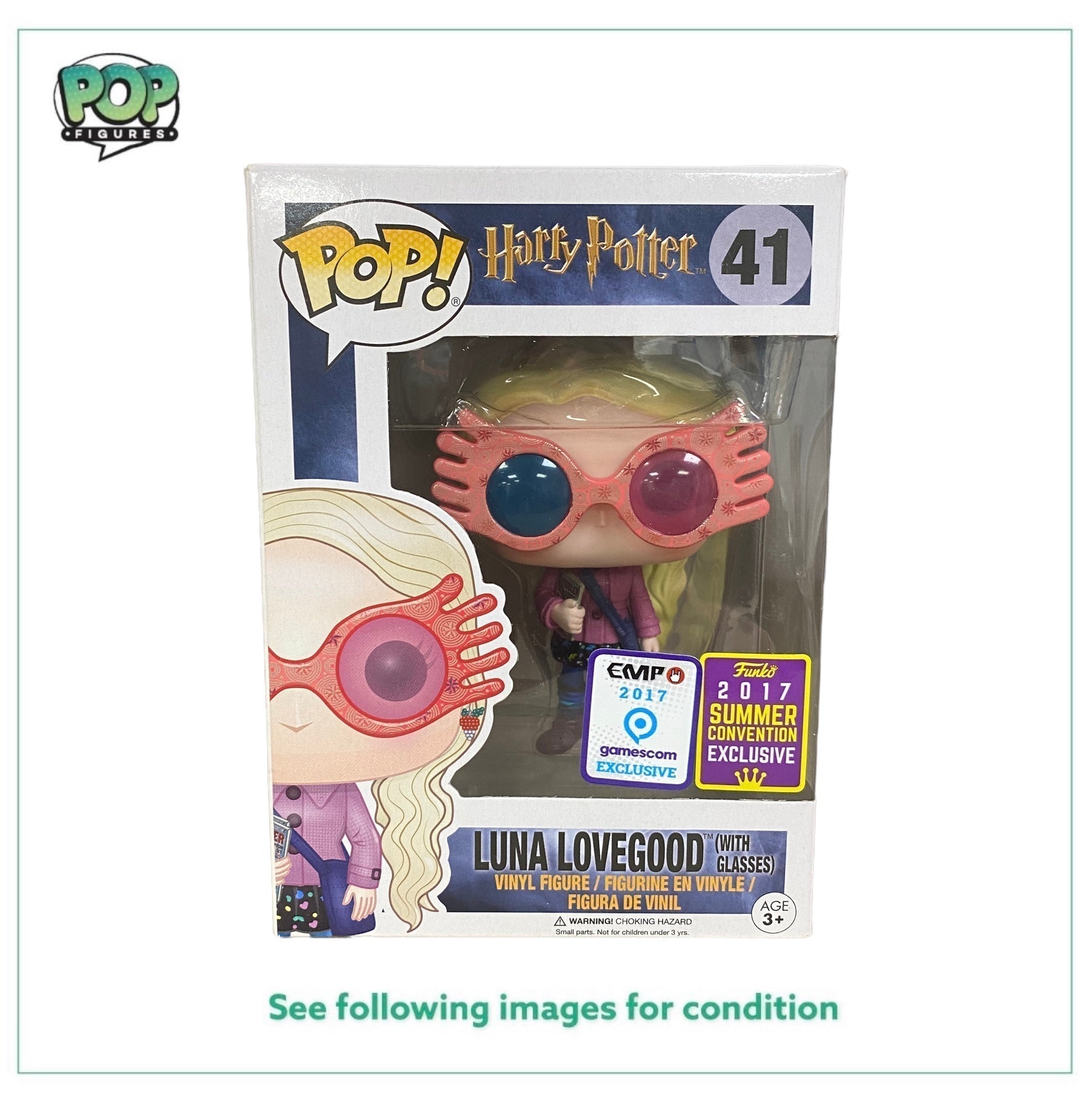 Luna Lovegood #41 (w/ Glasses) Funko Pop! - Harry Potter - SDCC 2017 / EMP Shared Exclusive -