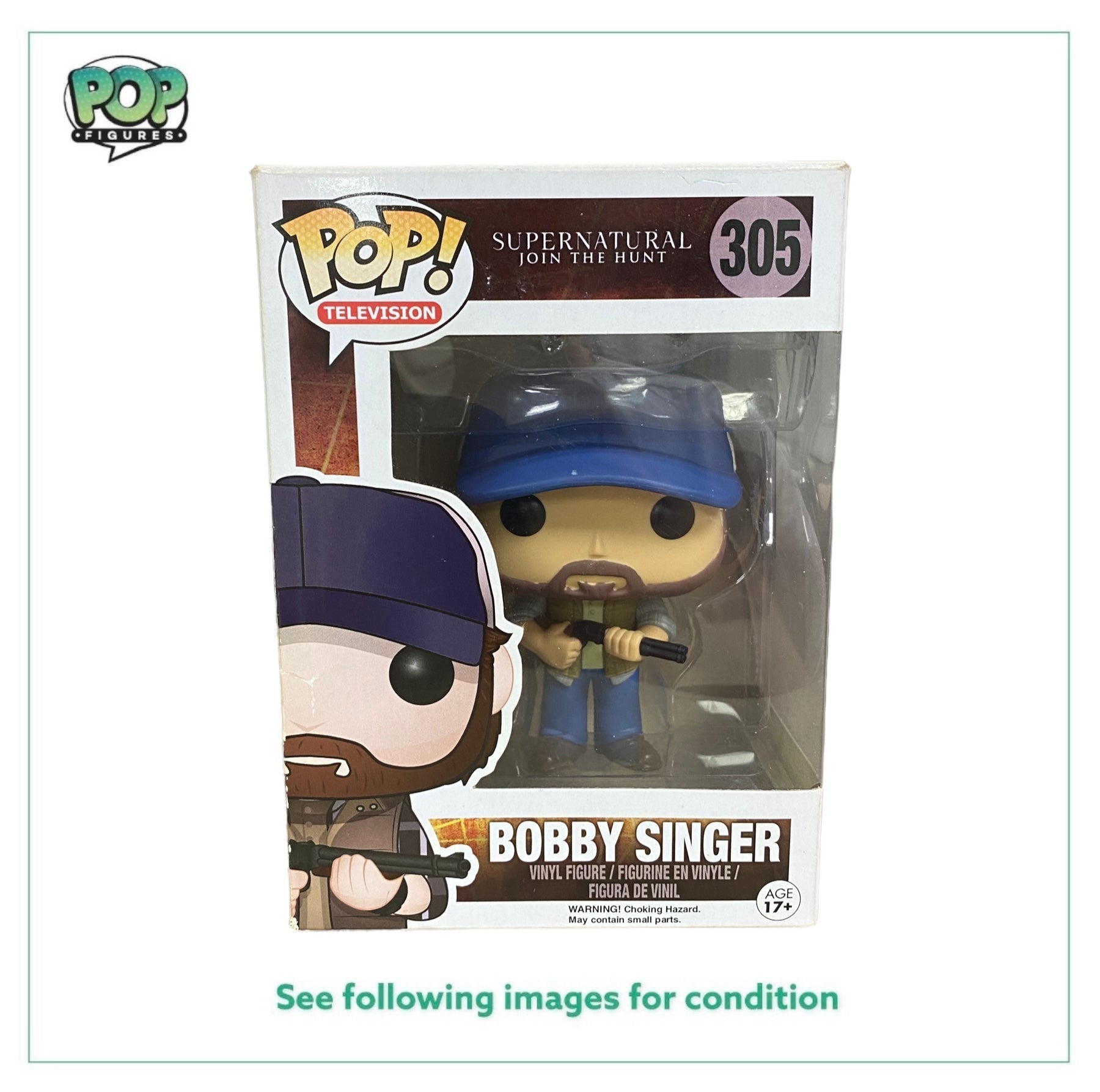 Bobby Singer #305 Funko Pop! - Supernatural Join The Hunt - 2015 Pop! -