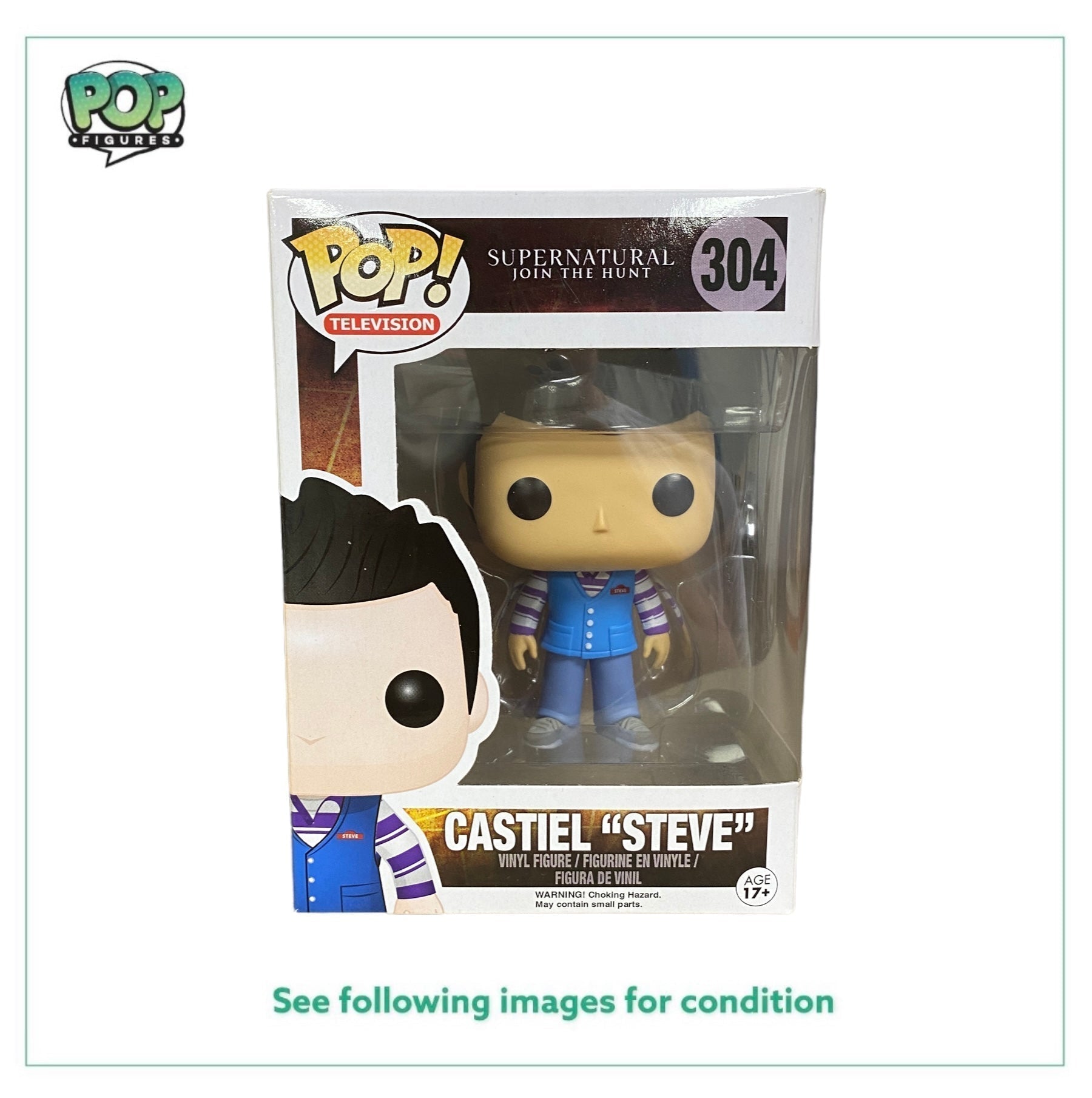 Castiel "Steve" #304 Funko Pop! - Supernatural Join The Hunt - 2015 Pop! -