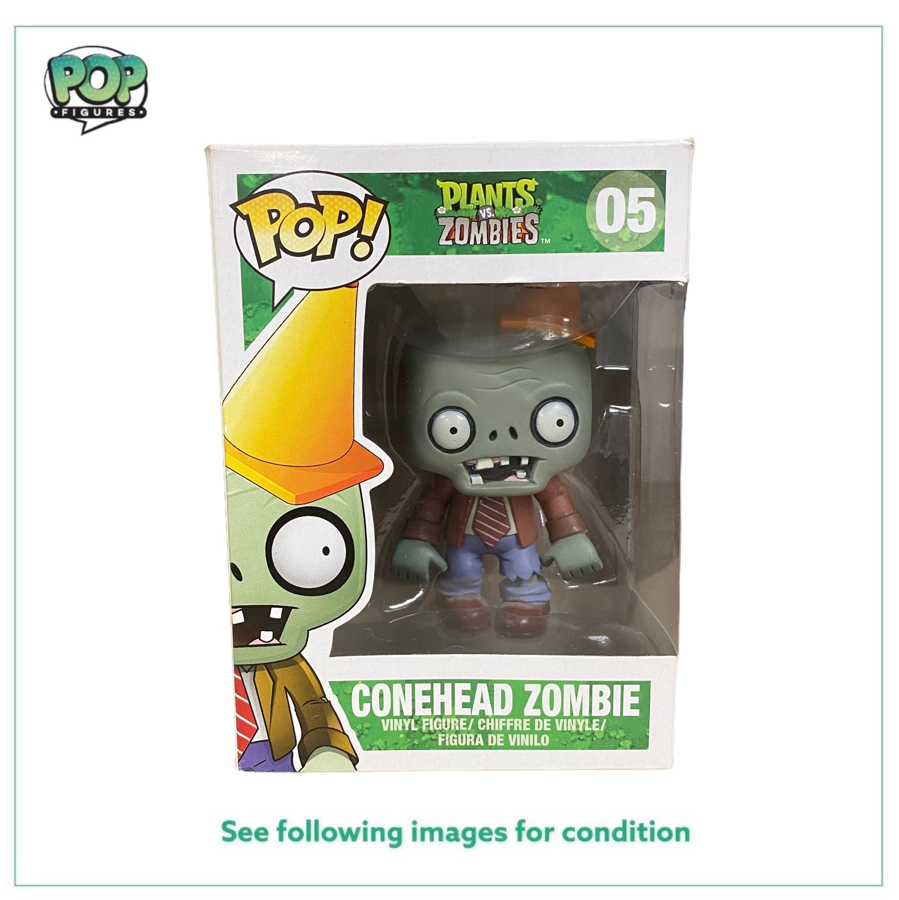 Bonehead Zombie #05 Funko Pop! - Plants Vs. Zombies - 2013 Pop! -