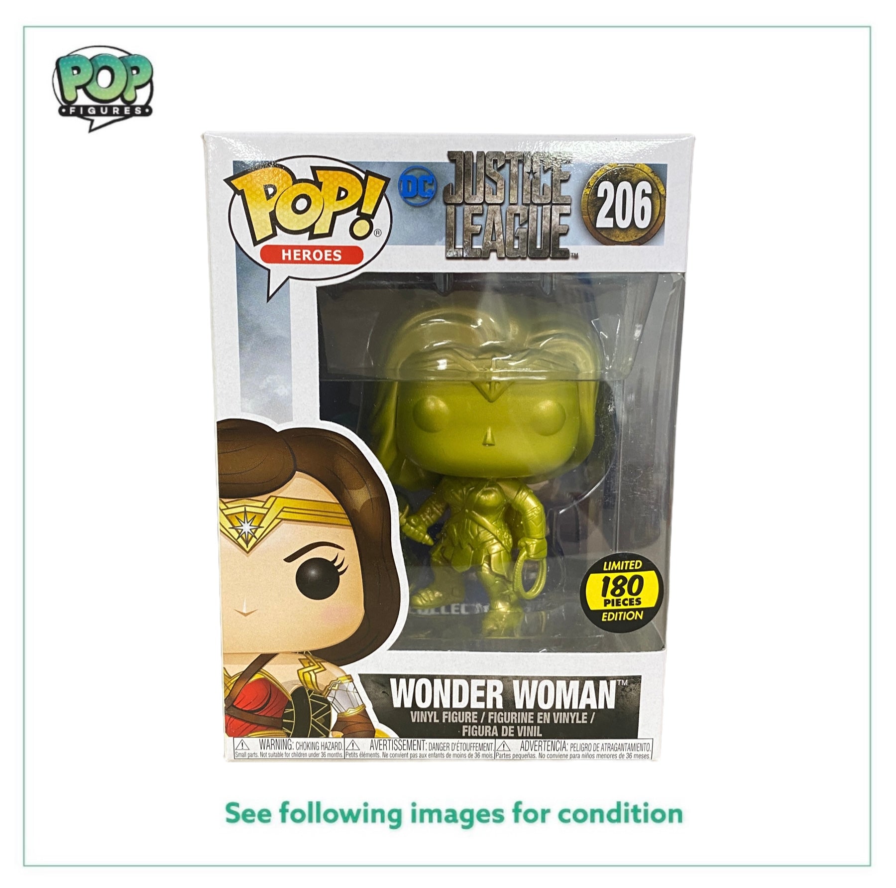 Wonder Woman #206 (Gold) Funko Pop! - Justice League - Hot Topic Employees Exclusive