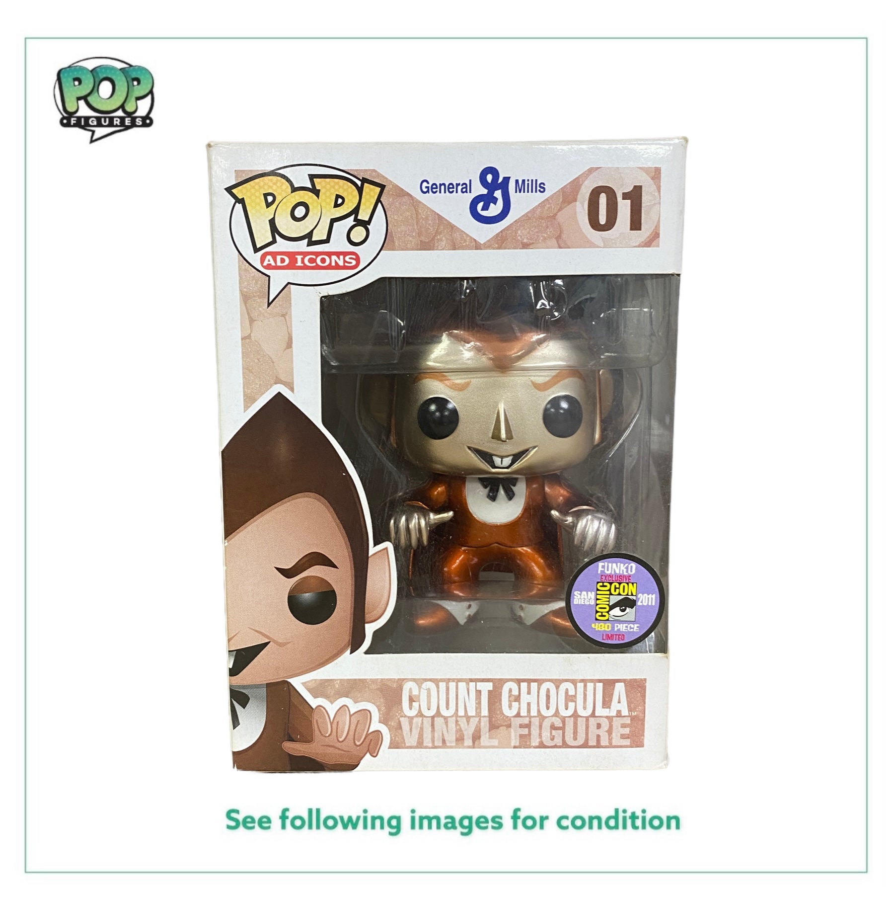 Count Chocula #01 (Metallic) Funko Pop! - Ad Icons - SDCC 2011 Exclusive