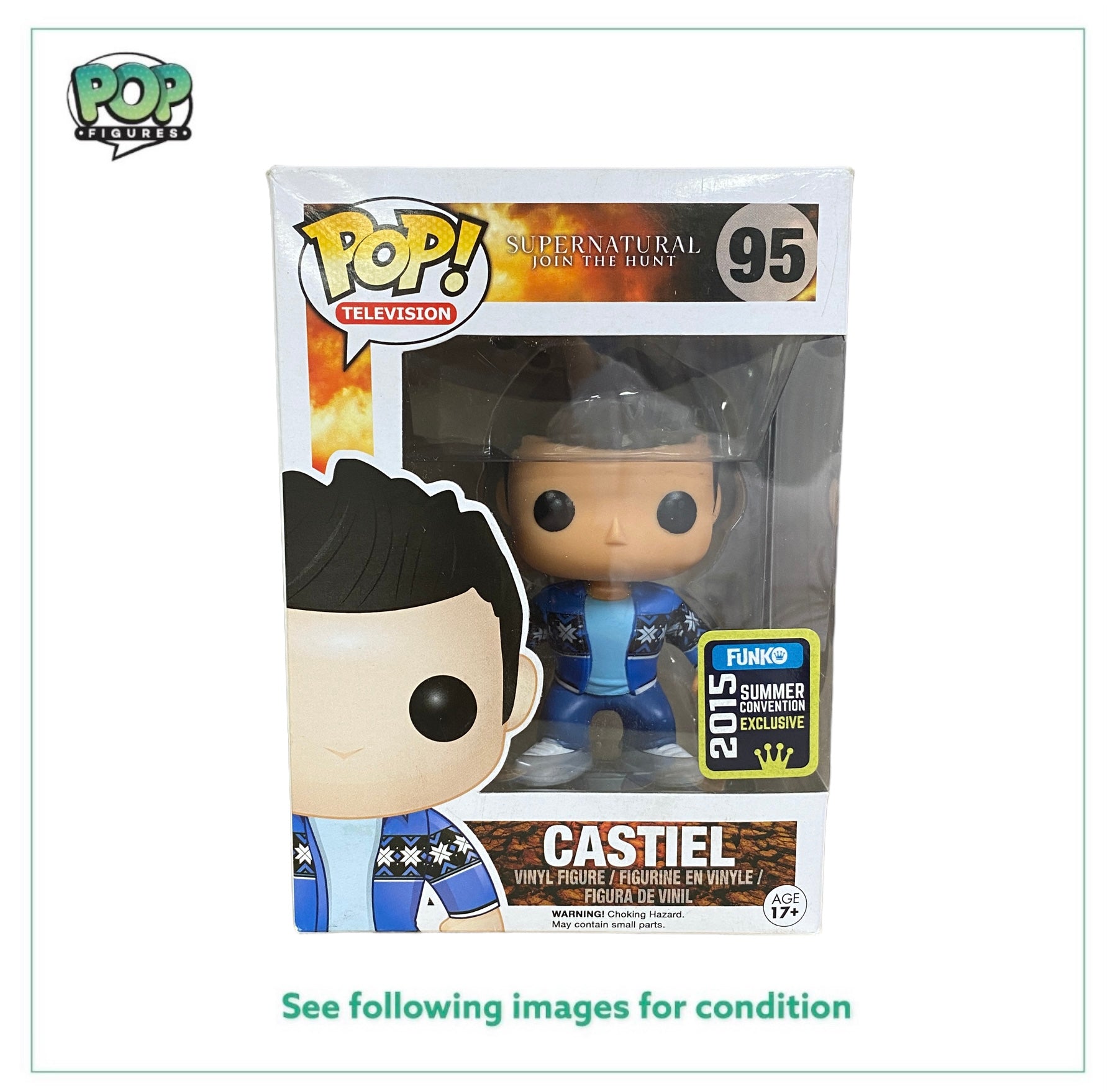 Castiel #95 (French Mistake) Funko Pop! - Supernatural - SDCC 2015 Shared Exclusive -