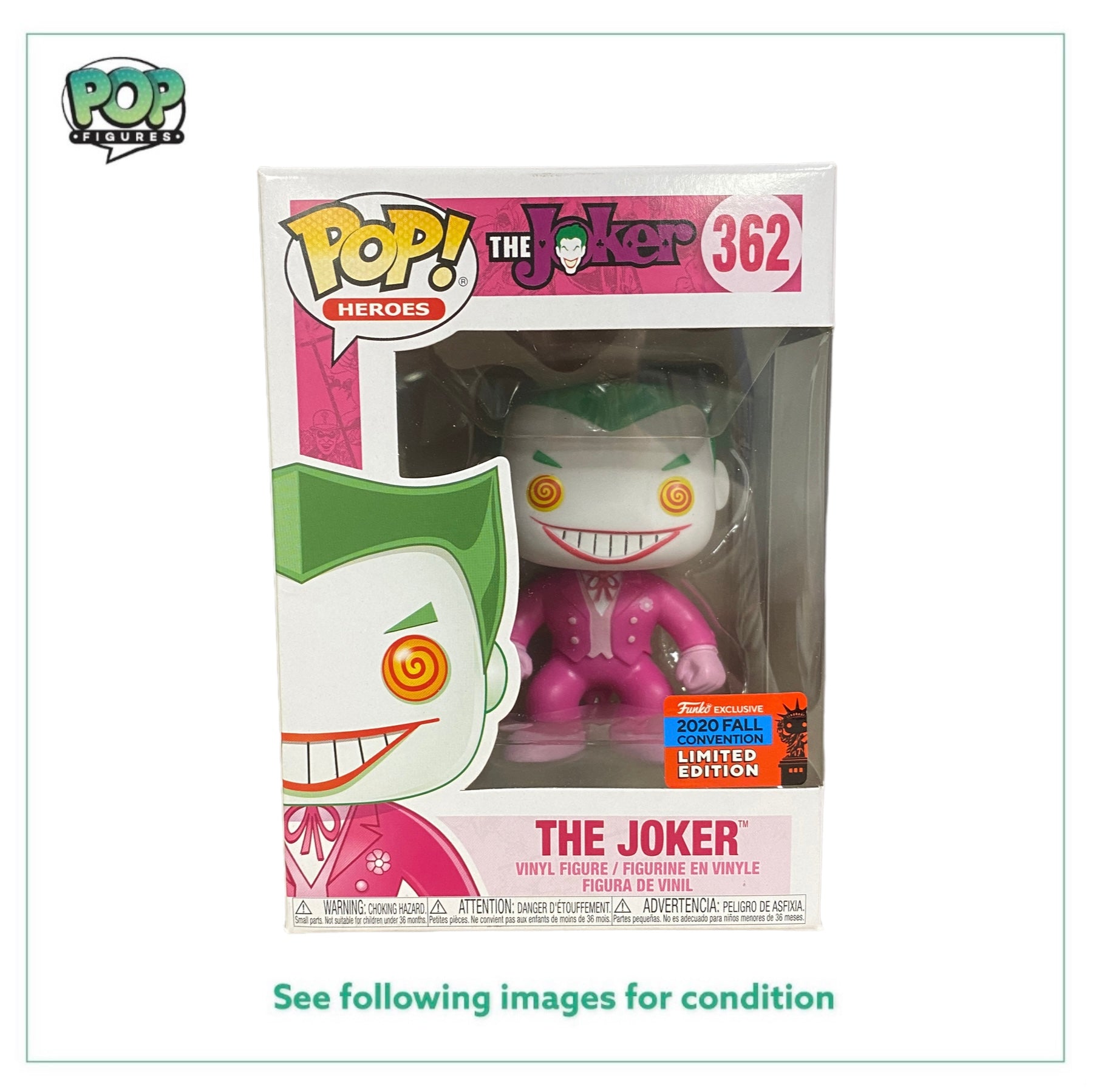 The Joker #362 (BCRF) Funko Pop! - The Joker - NYCC 2020 USA Shared Exclusive -