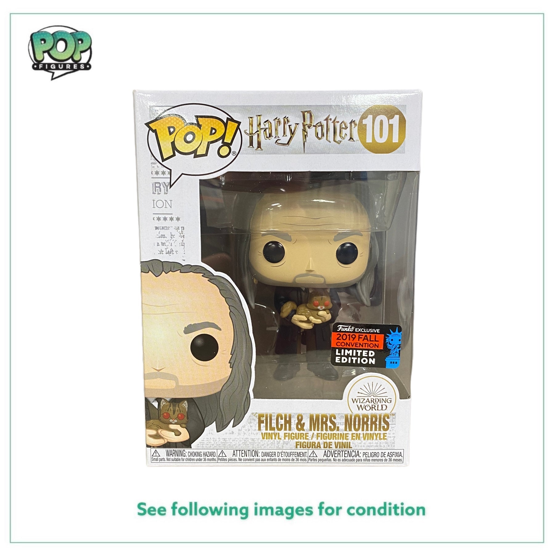 Filch & Mrs. Norris #101 Funko Pop! - Harry Potter - NYCC 2019 Shared Exclusive -