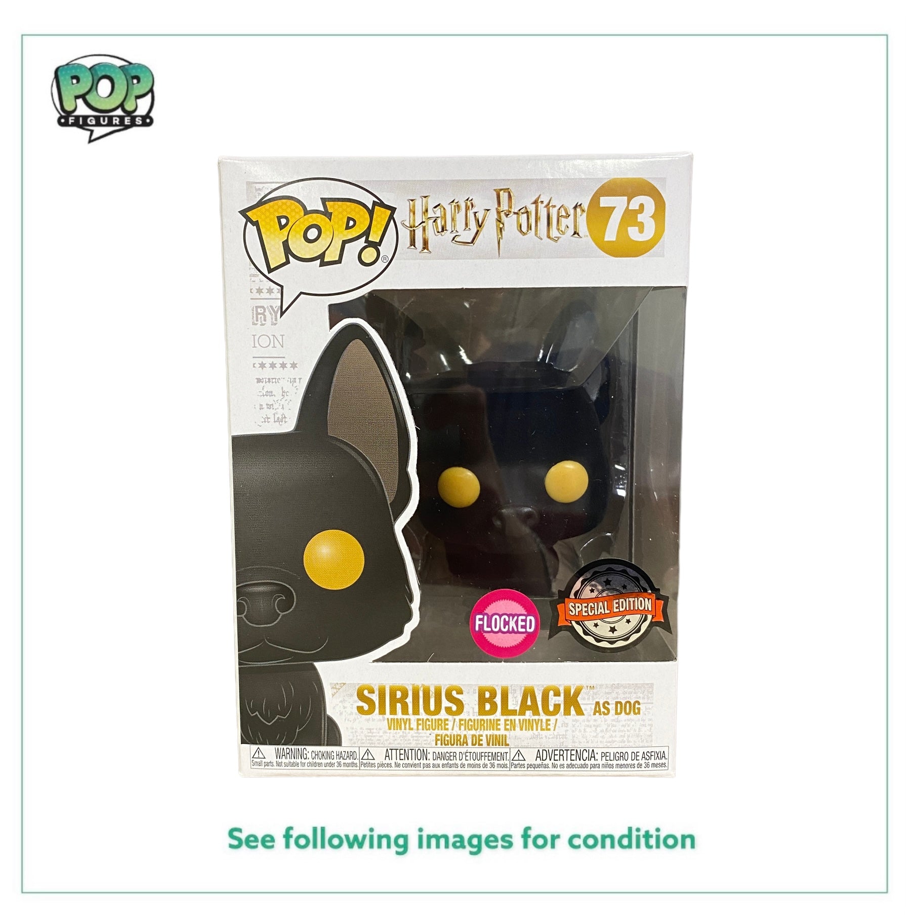 Sirius Black As Dog #73 (Flocked) Funko Pop! - Harry Potter - Special Edition -