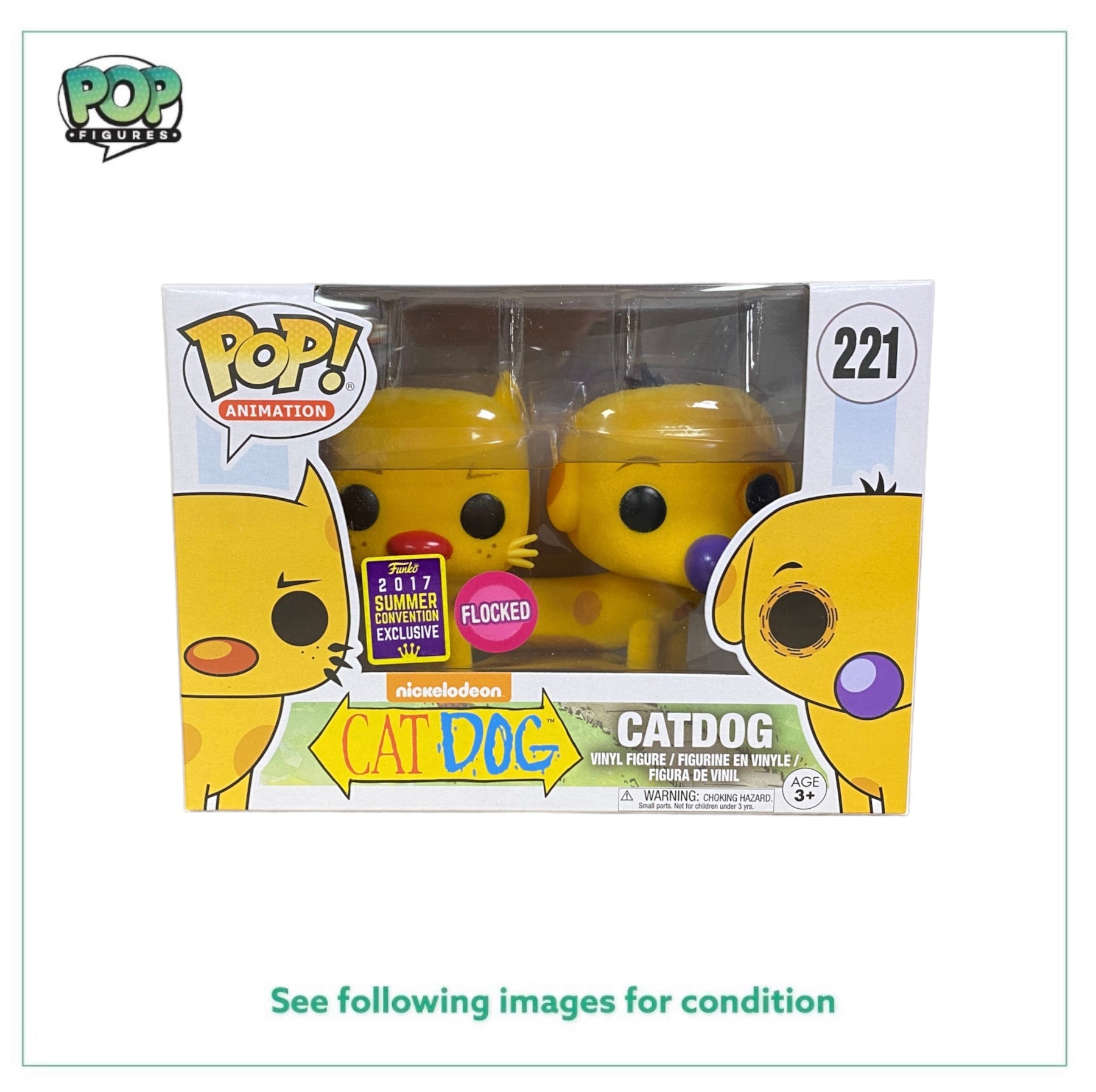 Catdog #221 (Flocked) Funko Pop! - Catdog - SDCC 2017 Shared Exclusive -