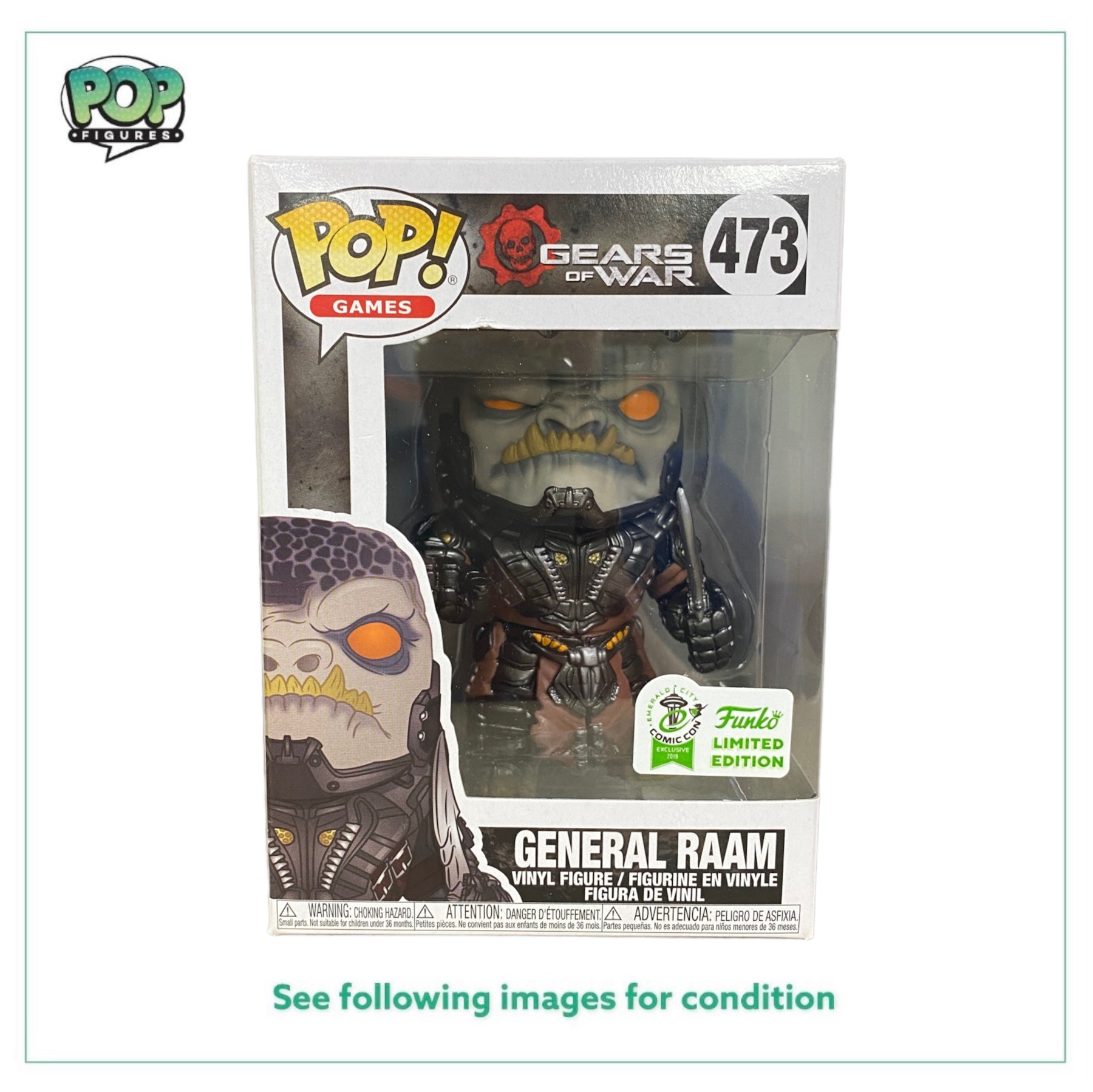 General Raam #473 Funko Pop! - Gears Of War - ECCC 2019 Official Convention Exclusive -