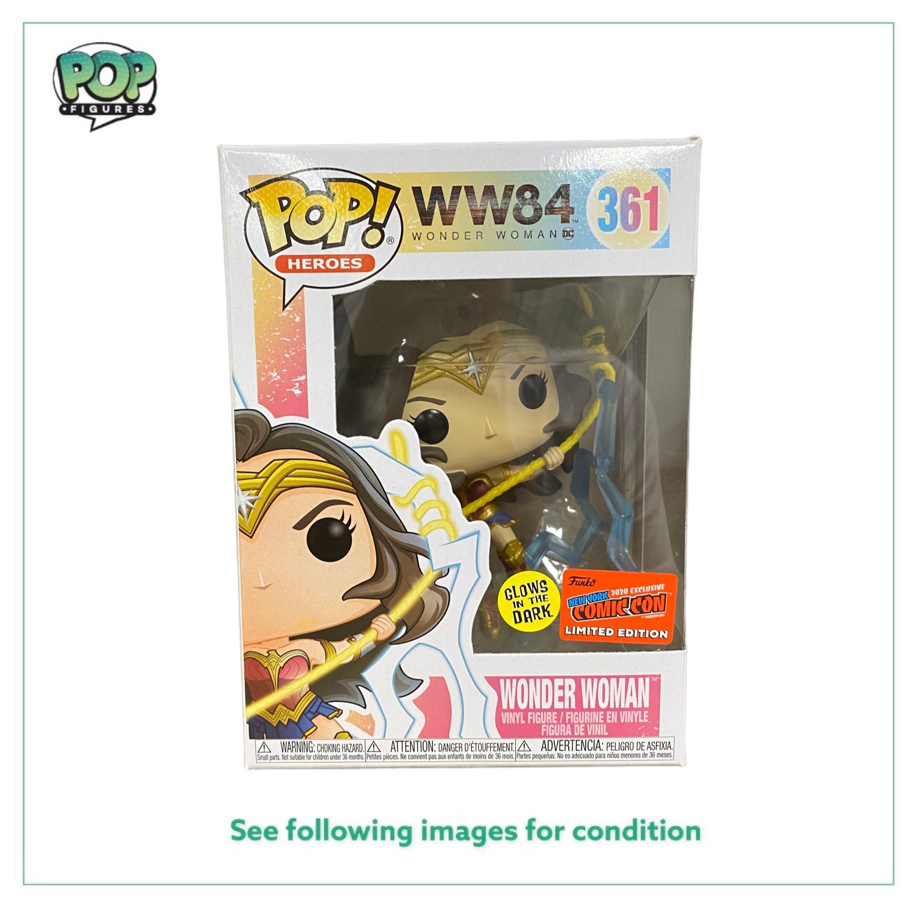 Wonder Woman #361 (Glows In The Dark) Funko Pop! - WW84 - NYCC 2020 Official Convention Exclusive