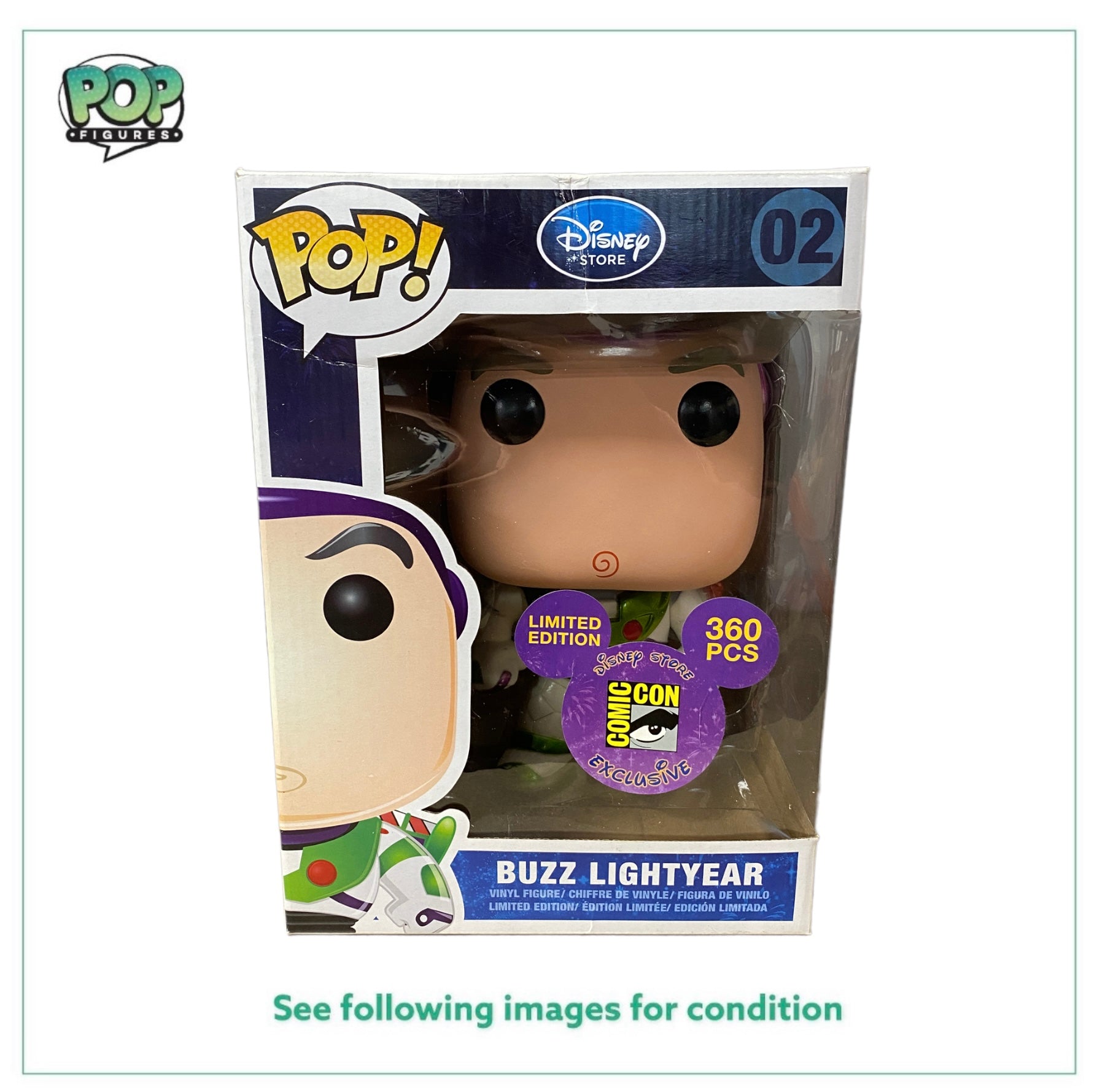 Buzz Lightyear #02 (Metallic) 9 Inch Funko Pop! - Disney - SDCC Disney Store 2011 Exclusive