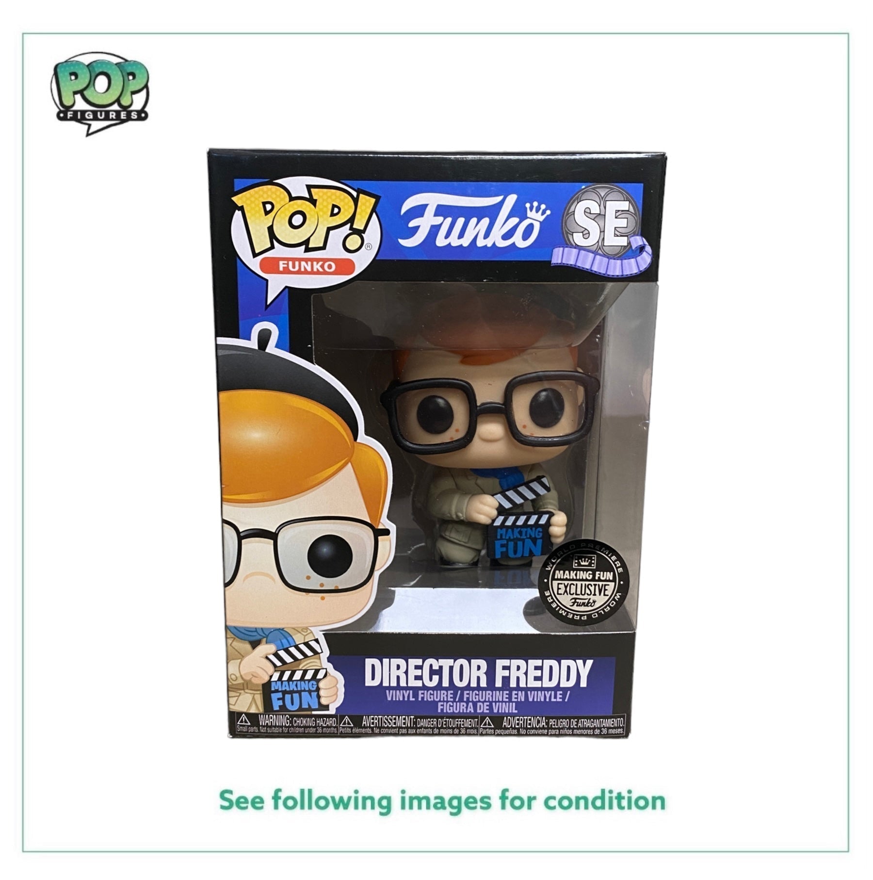 Director Freddy Funko Pop! - Making Fun - 2017 Pop! - Making Fun World Premiere Box Exclusive -