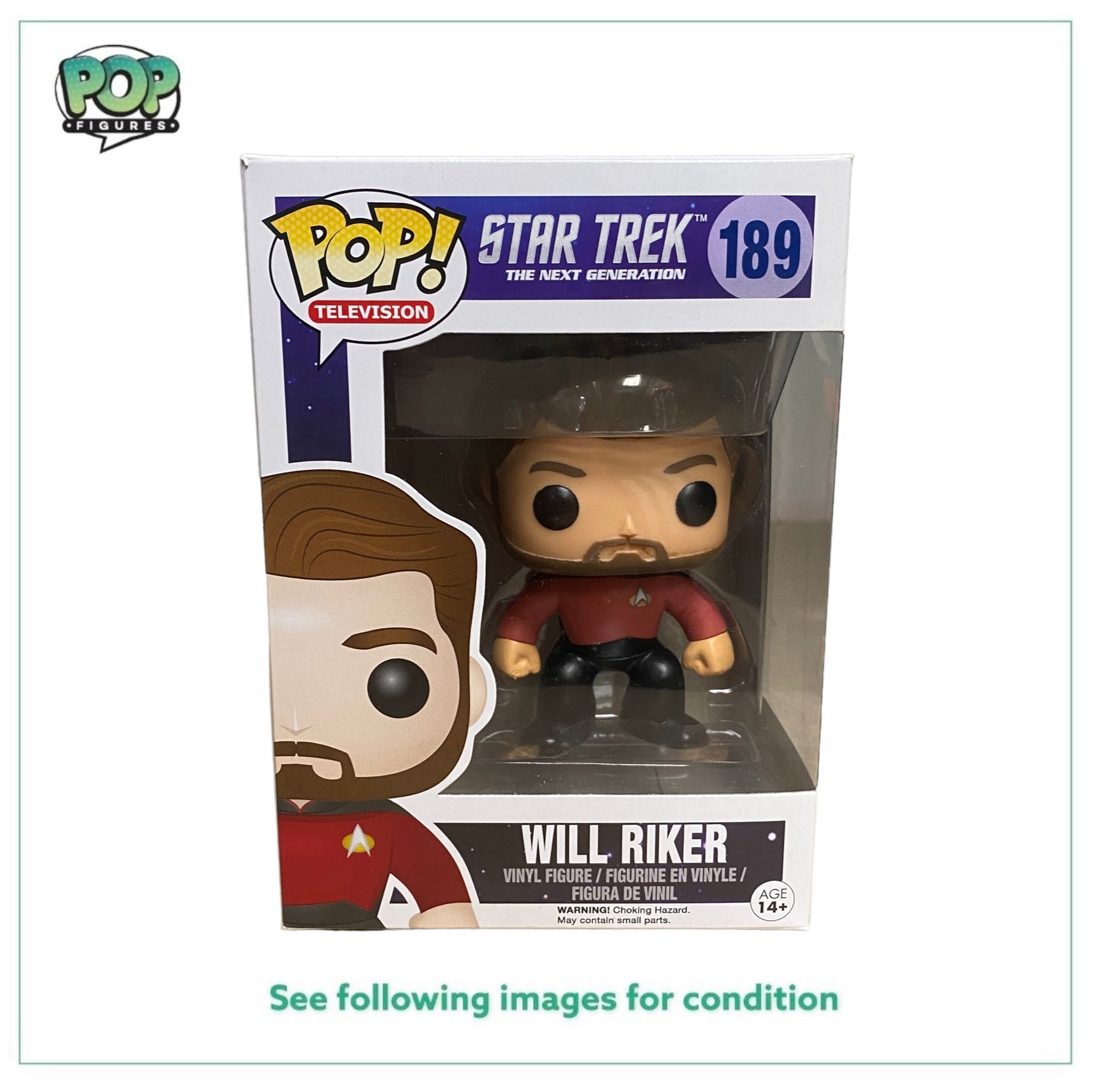 Will Riker #189 Funko Pop! - Star Trek The Next Generation - 2015 Pop! -