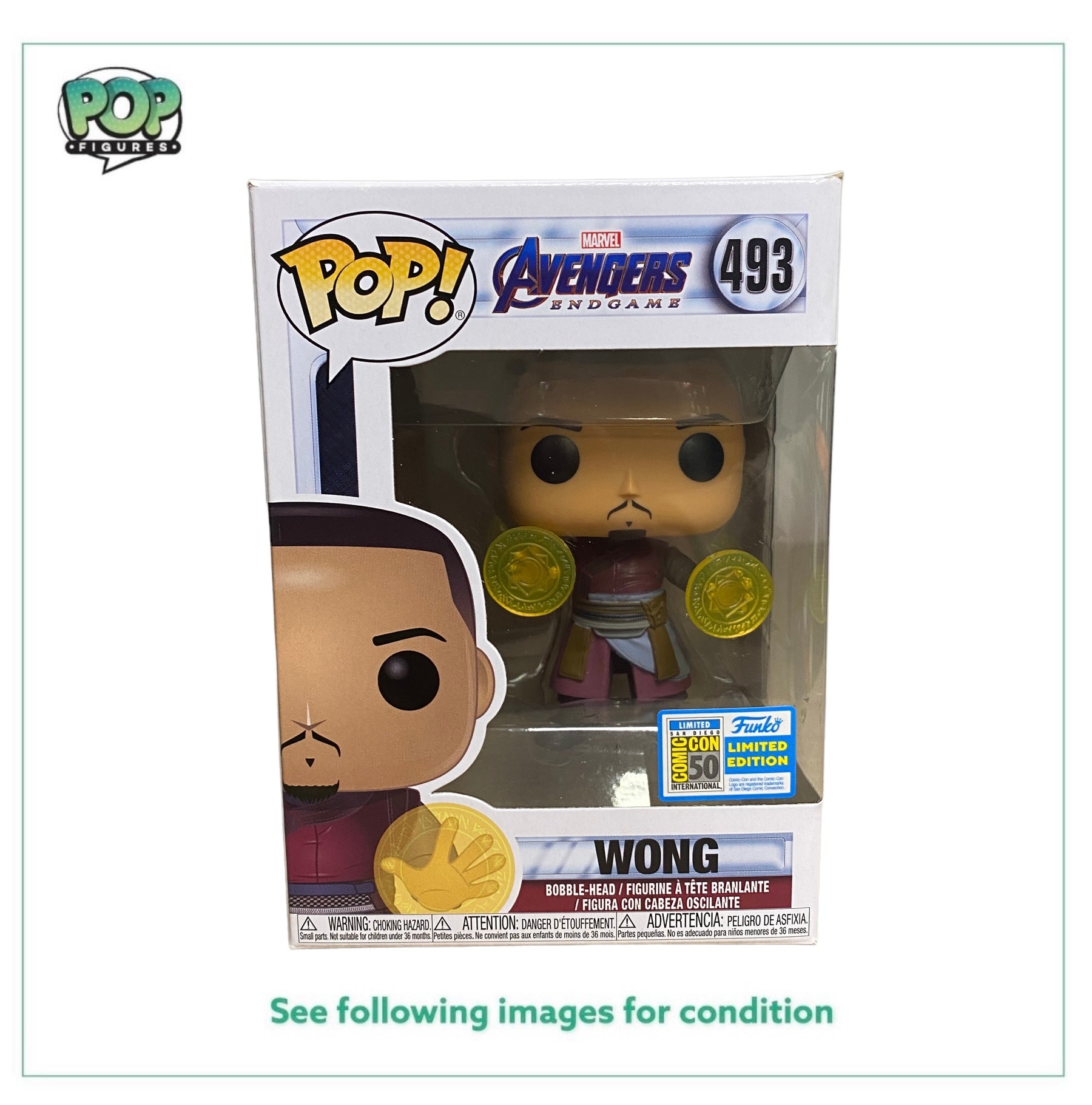 Wong #493 Funko Pop! - Avengers Endgame - SDCC 2019 Official Convention Exclusive -