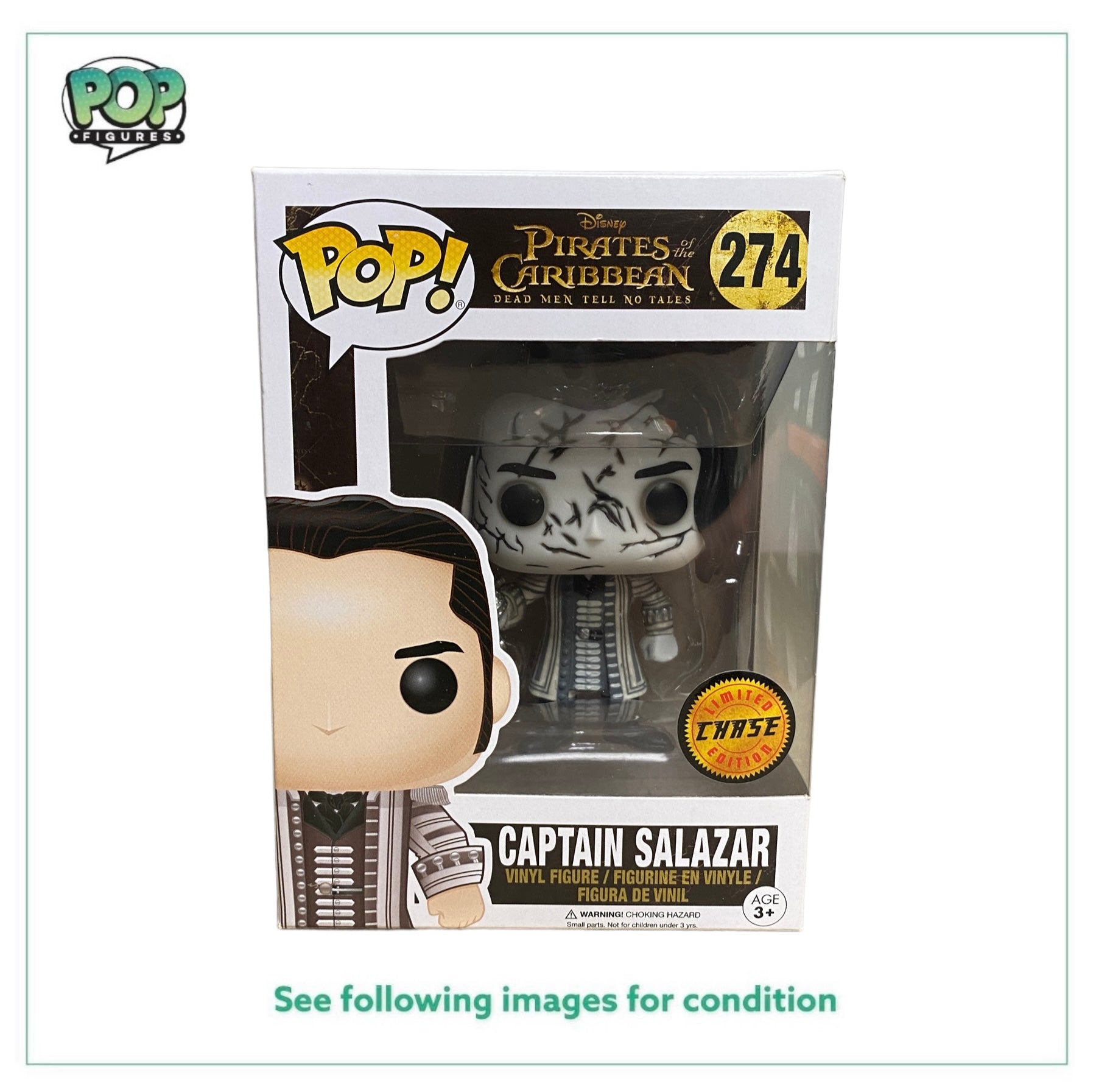 Captain Salazar #274 (Ghost Chase) Funko Pop! - Pirates Of The Caribbean Dead Men Tell No Tales - 2017 Pop! -