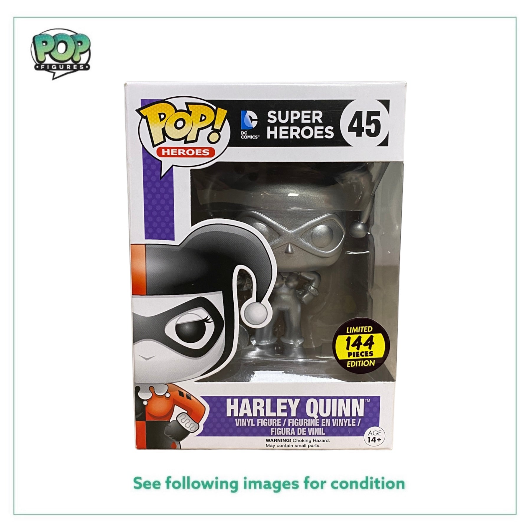 Harley Quinn #45 (Silver) Funko Pop! - DC Super Heroes - Hot Topic Employees Exclusive