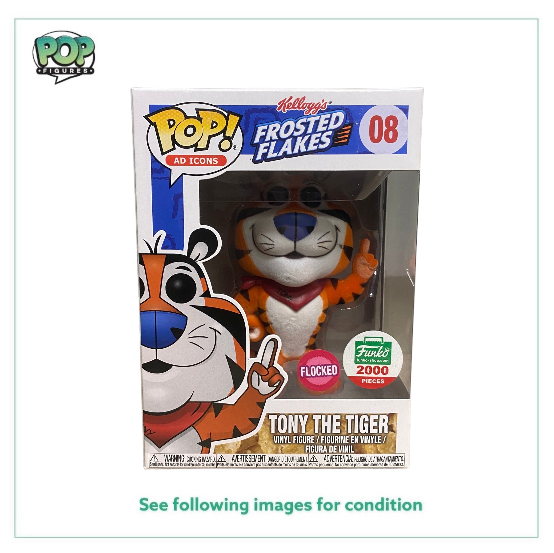 Tony the Tiger #08 (Flocked) Funko Pop! - Ad Icons - Funko Shop Exclusive