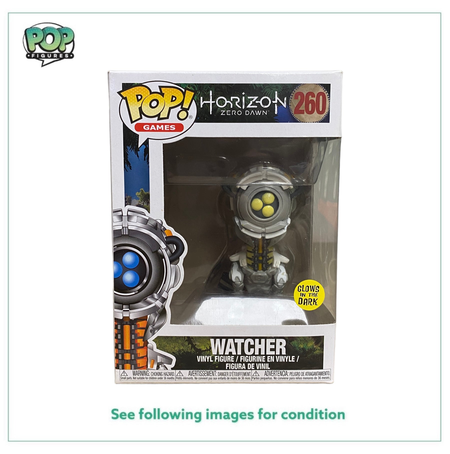 Watcher #260 (Glow In The Dark) Funko Pop! - Horizon Zero Dawn - 2017 Pop! -