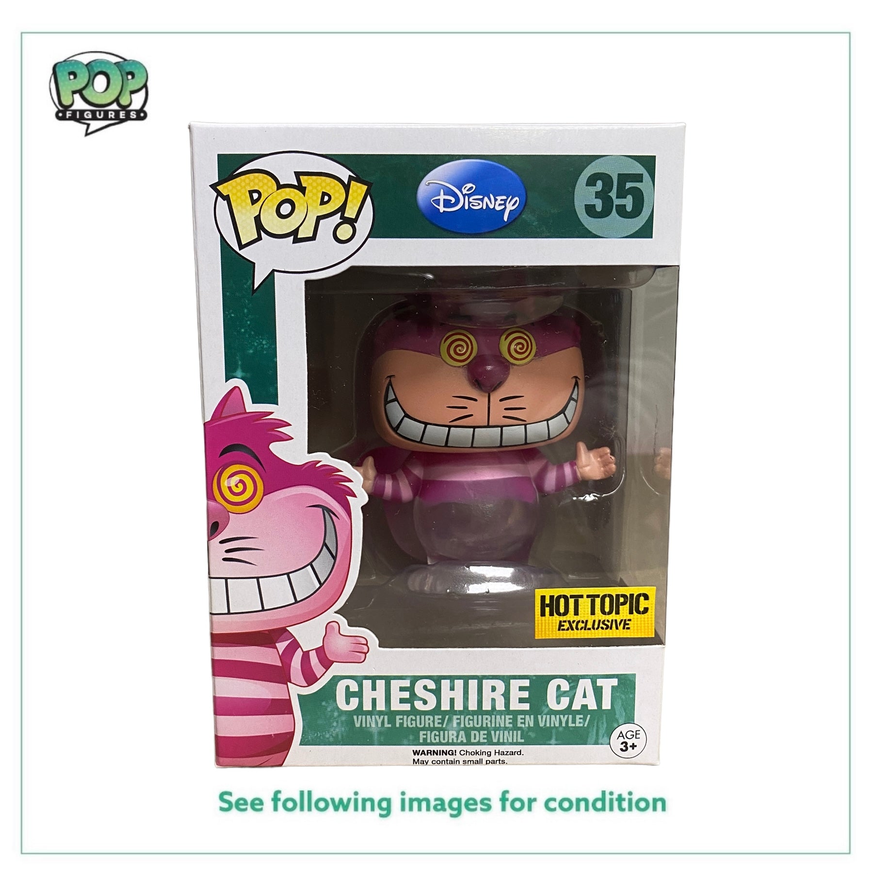 Cheshire Cat #35 (Fading) Funko Pop! - Disney Series 3 - Hot Topic Exclusive -