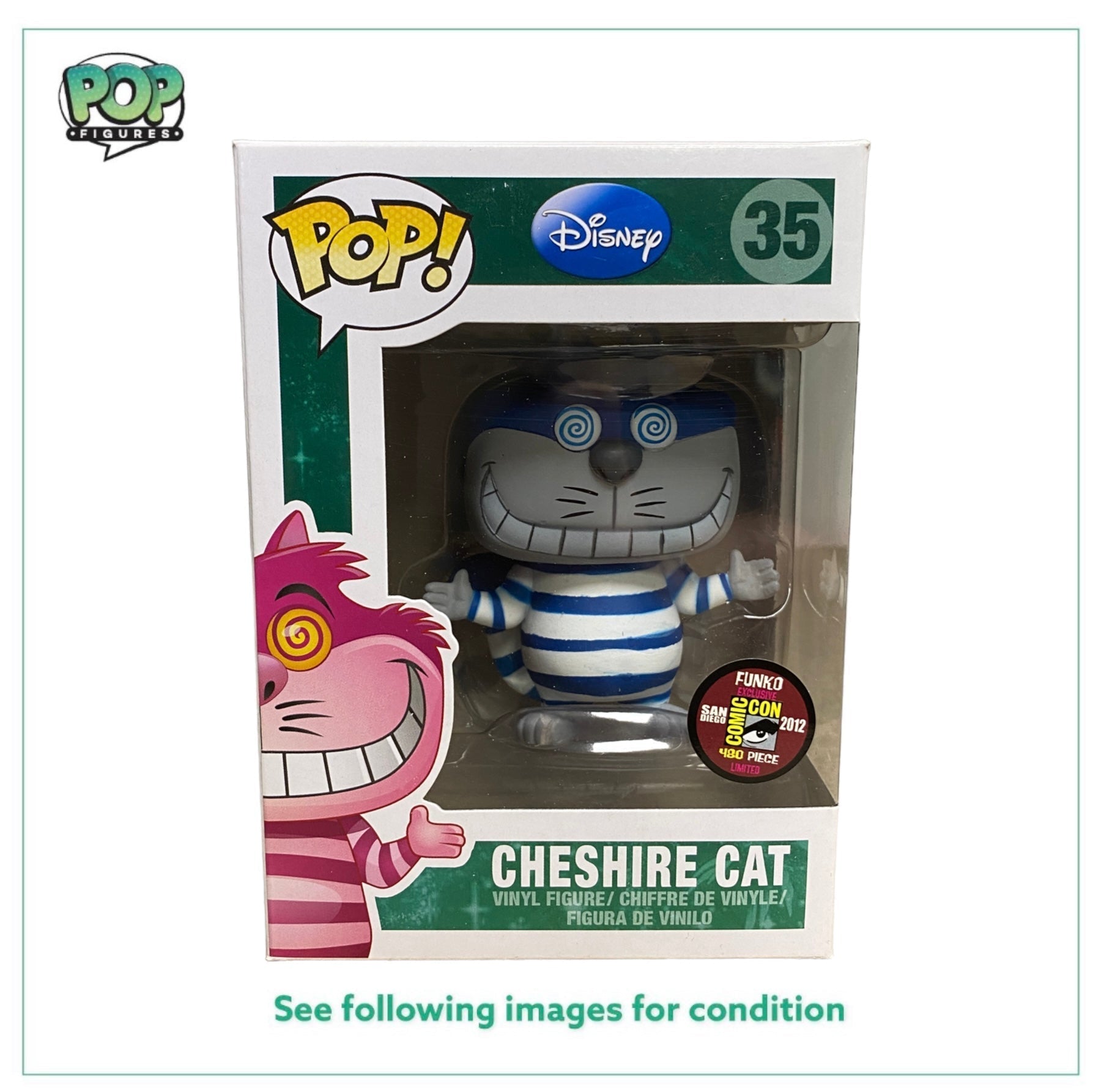 Cheshire Cat #35 (Blue) Funko Pop! - Disney Series 3 - SDCC 2012 Exclusive LE480 Pcs -