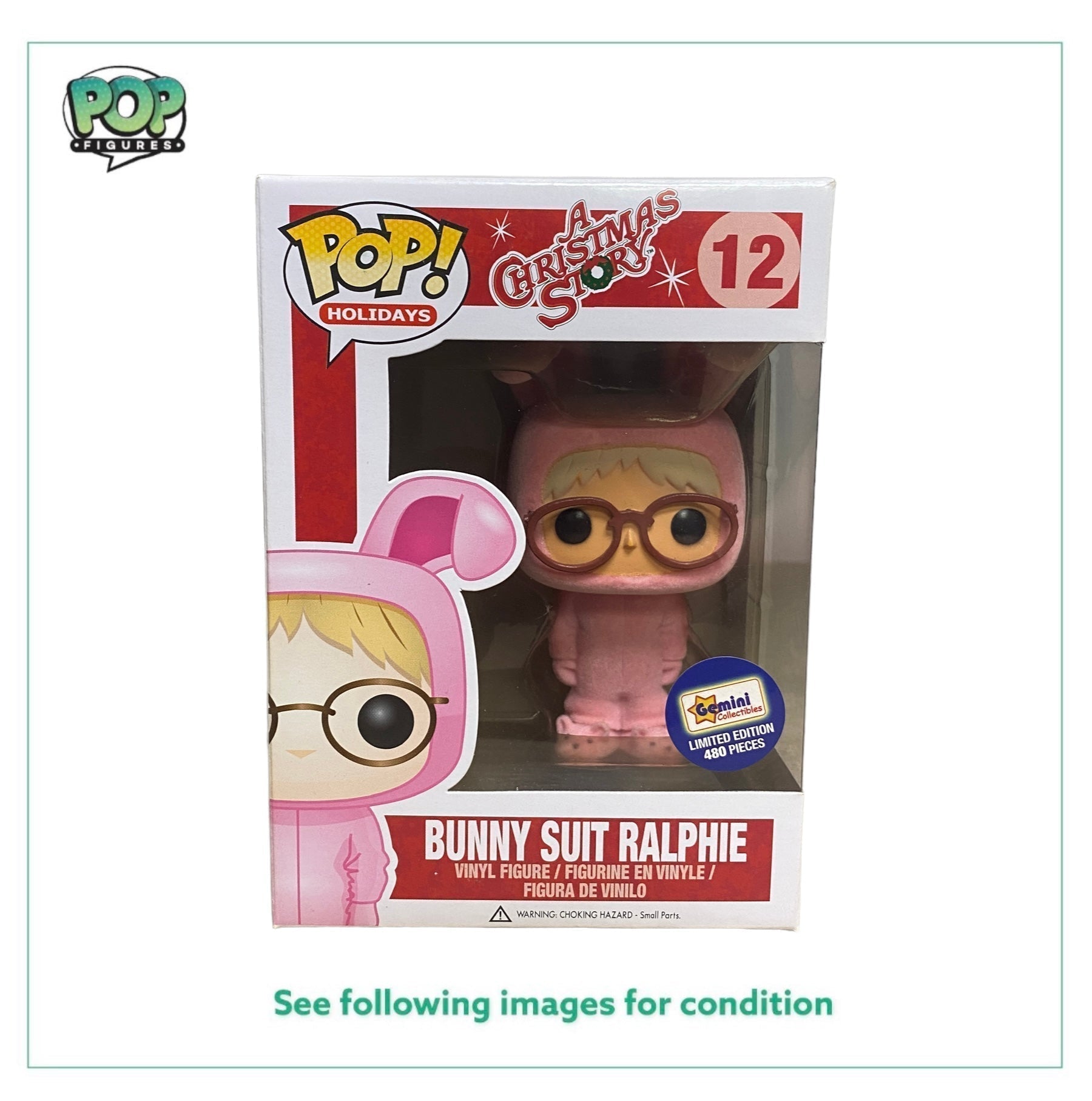 Bunny Suit Ralphie #12 (Flocked) Funko Pop! - A Christmas Story - 2013 Pop! - Gemini Collectibles Exclusive