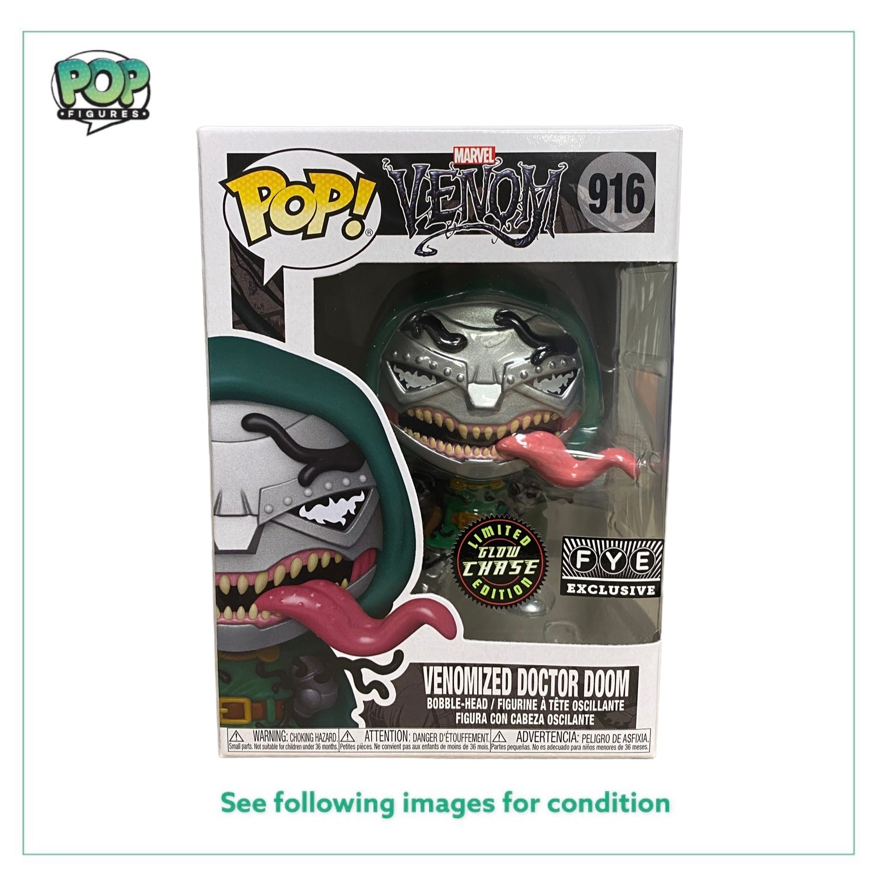 Venomized Doctor Doom #916 (Glow Chase) - Venom - FYE Exclusive -