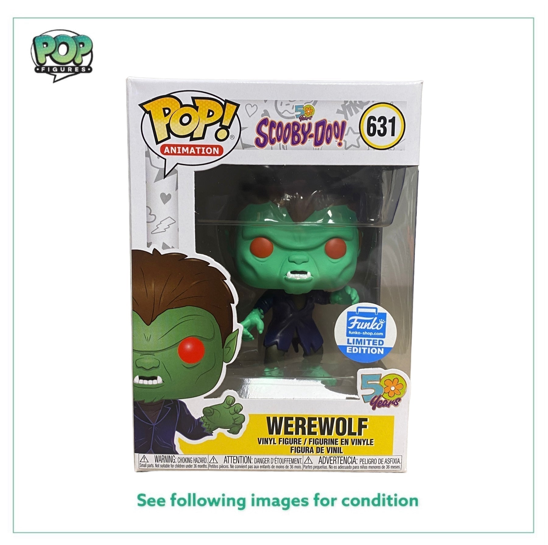 Werewolf #631 Funko Pop! - Scooby-Doo! 50 Years - Funko Shop Exclusive -