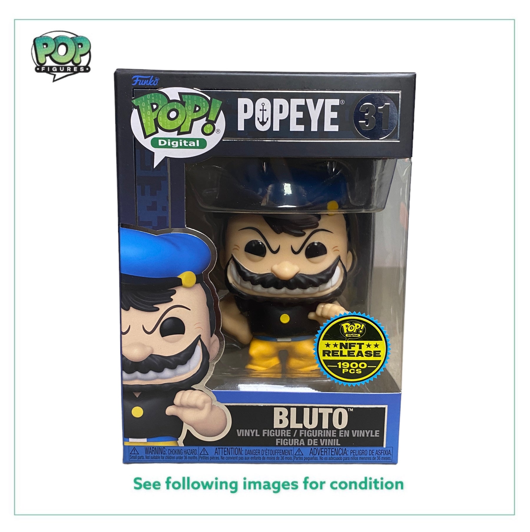 Bluto #31 Funko Pop! - Popeye - NFT Release Exclusive LE1900 Pcs -