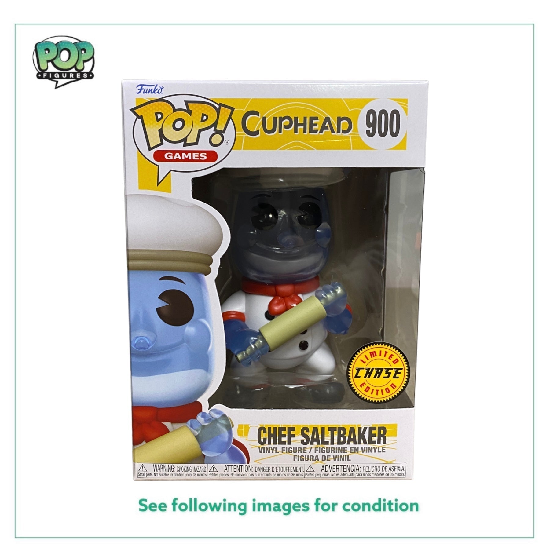 Chef Saltbaker #900 (w/ Rolling Pin) Funko Pop! - Cuphead -