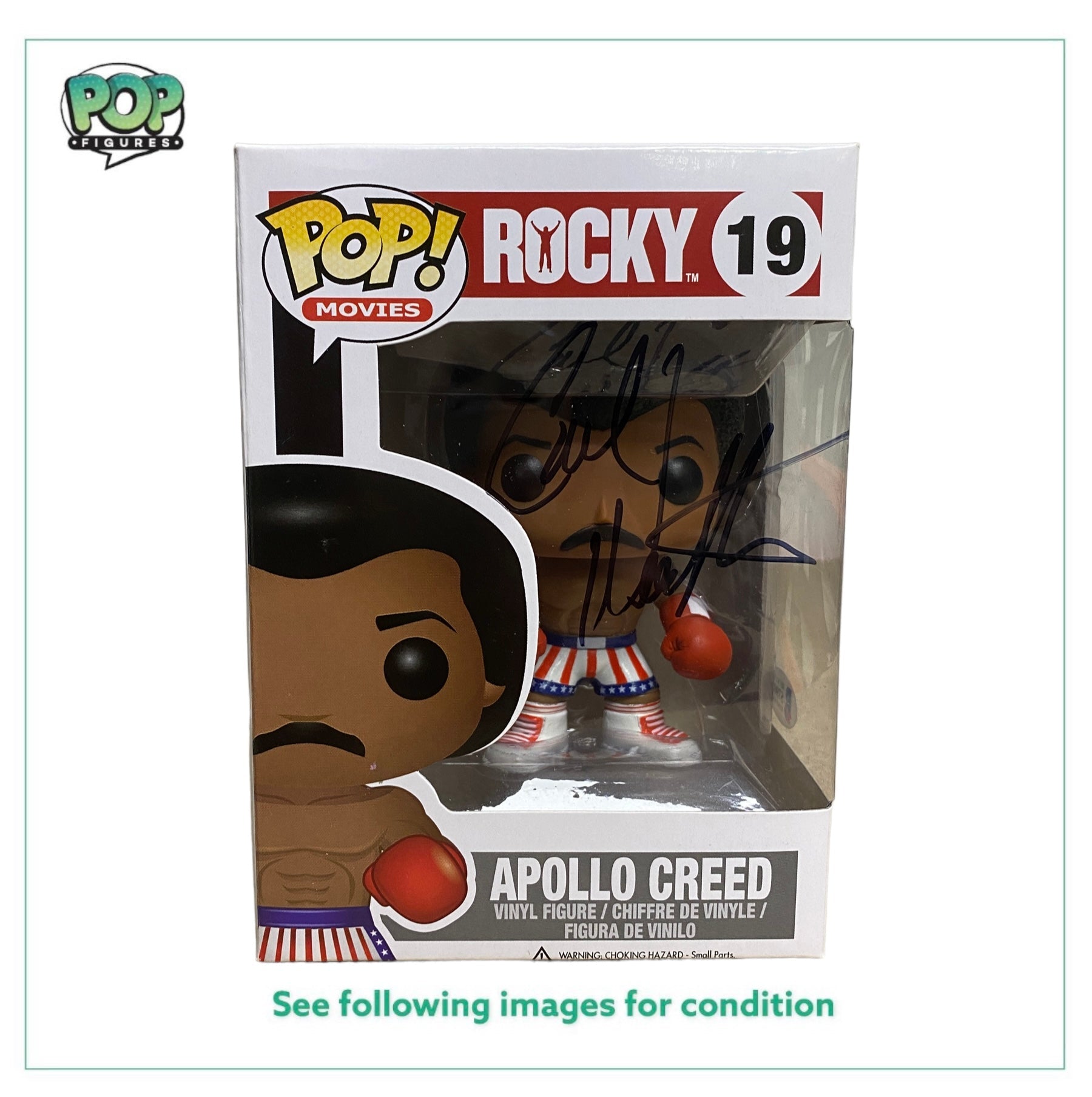 Carl Weathers Signed Apollo Creed #19 Funko Pop! - Rocky - 2012 Pop! -