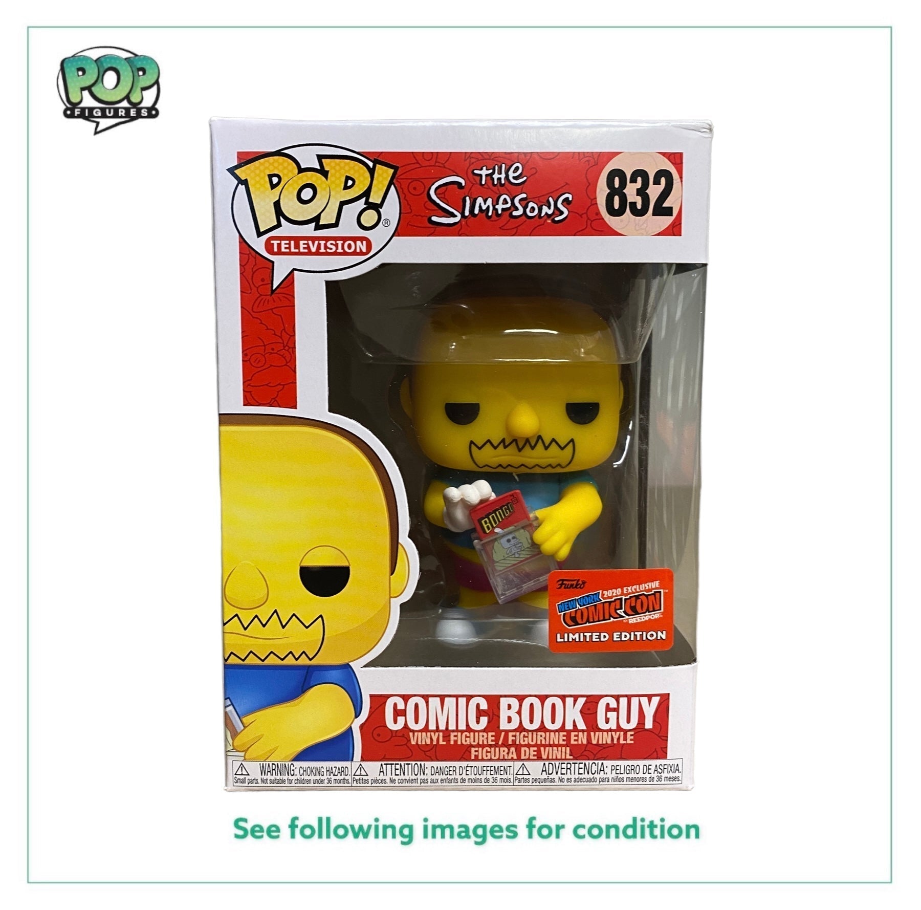 Comic Book Guy #832 Funko Pop! - The Simpsons - NYCC 2020 Official Convention Exclusive -