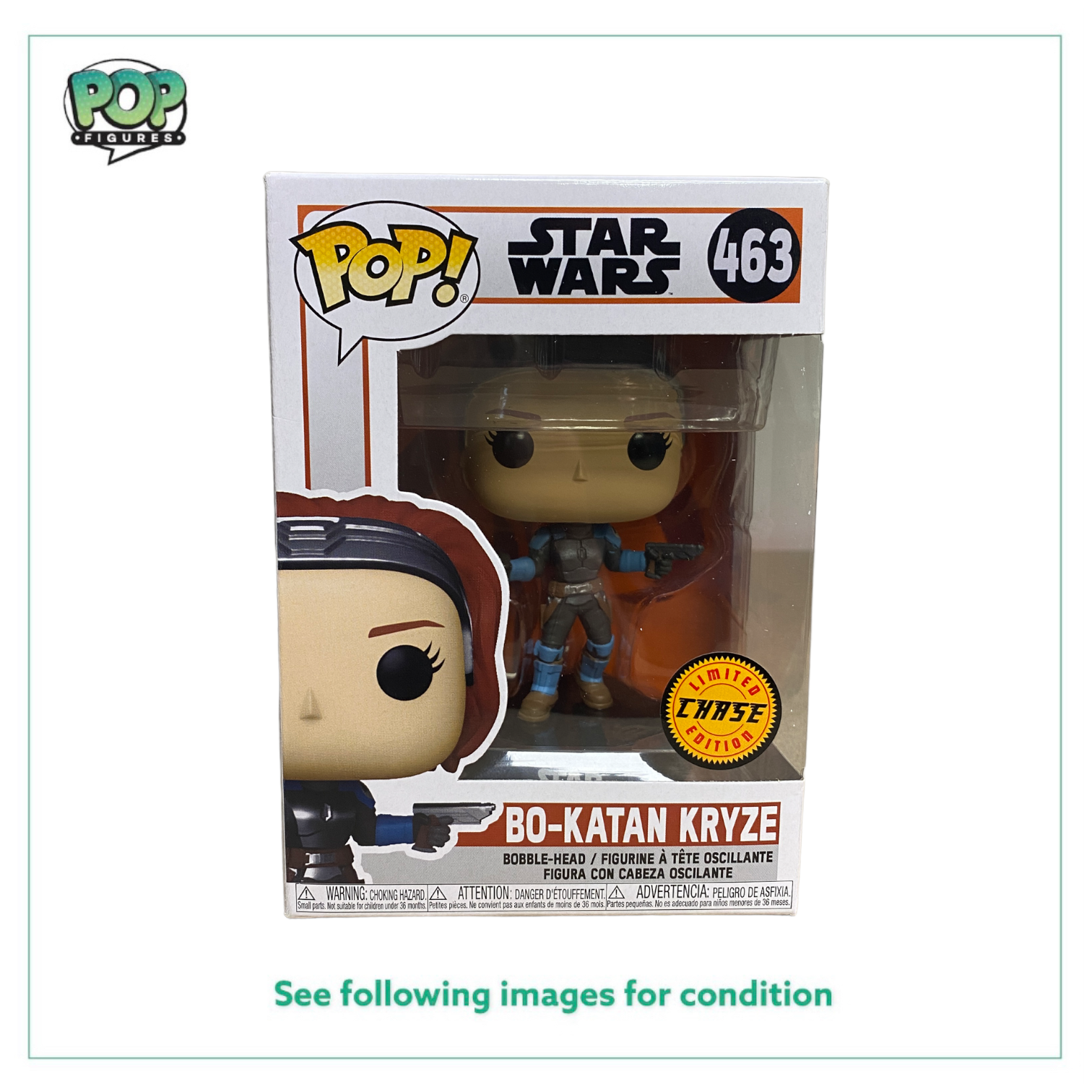 Bo-Katan Kryze #463 (Unmasked Chase) Funko Pop! - Star Wars The Mandalorian -