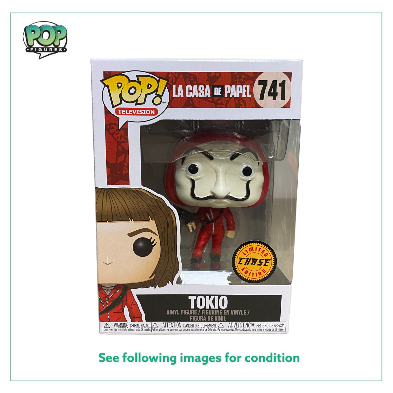 Tokio #741 (Masked Chase) Funko Pop! - La Casa Del Papel - 2022 Pop! -