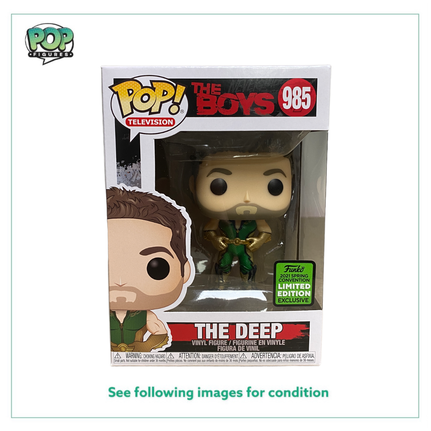 The Deep #985 Funko Pop! - The Boys - ECCC 2021 Shared Exclusive -