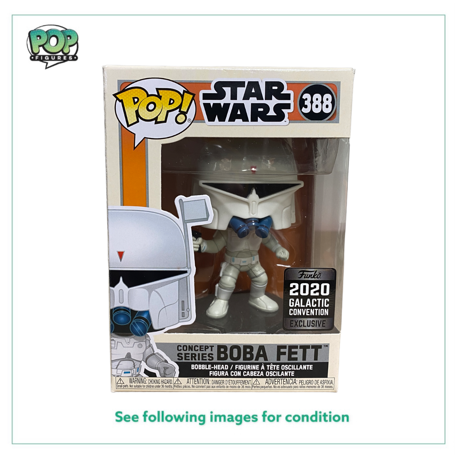 Concept Series Boba Fett #388 Funko Pop! - Star Wars - 2020 Galactic Convention Exclusive -