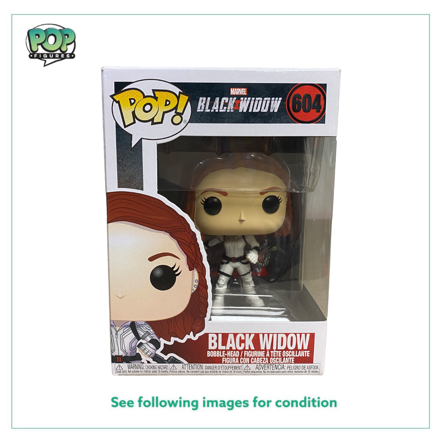 Black Widow #604 (White Suit) Funko Pop! - Black Widow - 2020 Pop! -