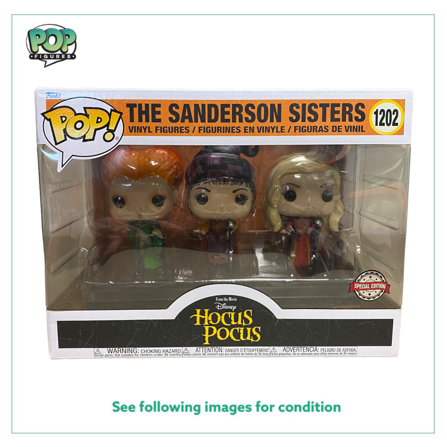 The Sanderson Sisters (I Put A Spell On You) Funko Pop Movie Moment! - Hocus Pocus - Special Edition -