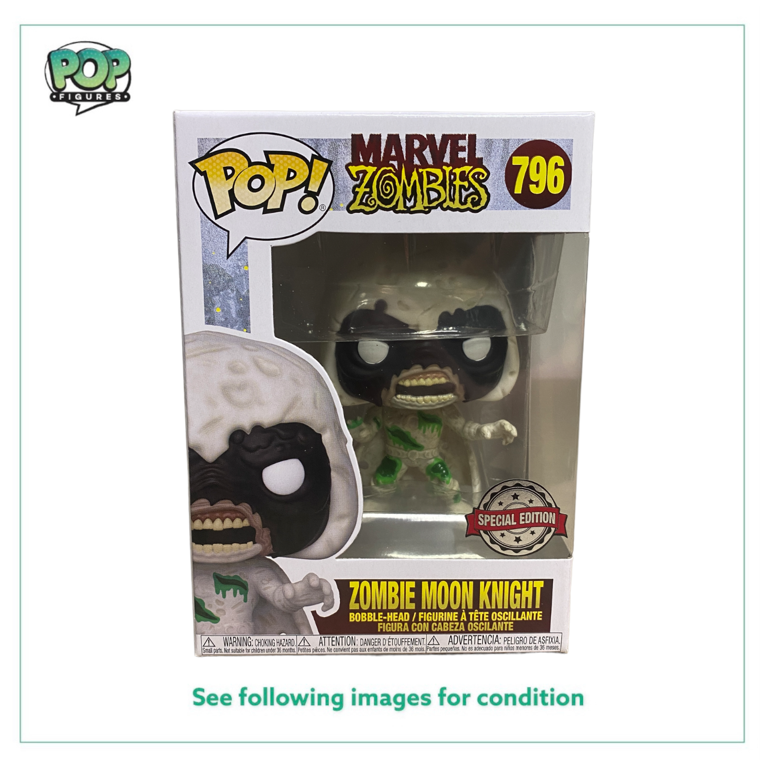 Zombie Moon Knight #796 Funko Pop! - Marvel Zombies - Special Edition -