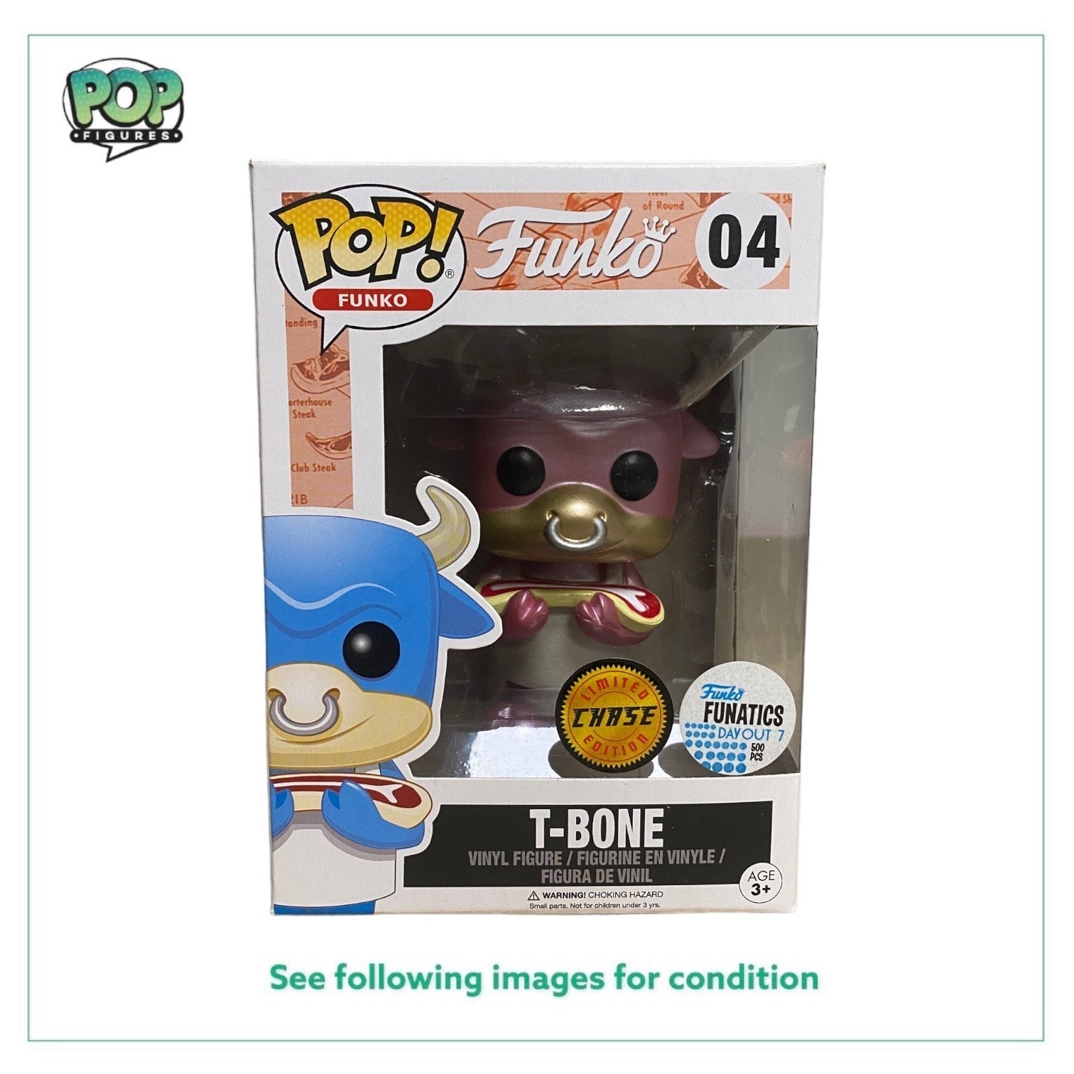 T-Bone #04 (Pink Metallic Chase) Funko Pop! - Spastik Plastik - Funko Fanatic