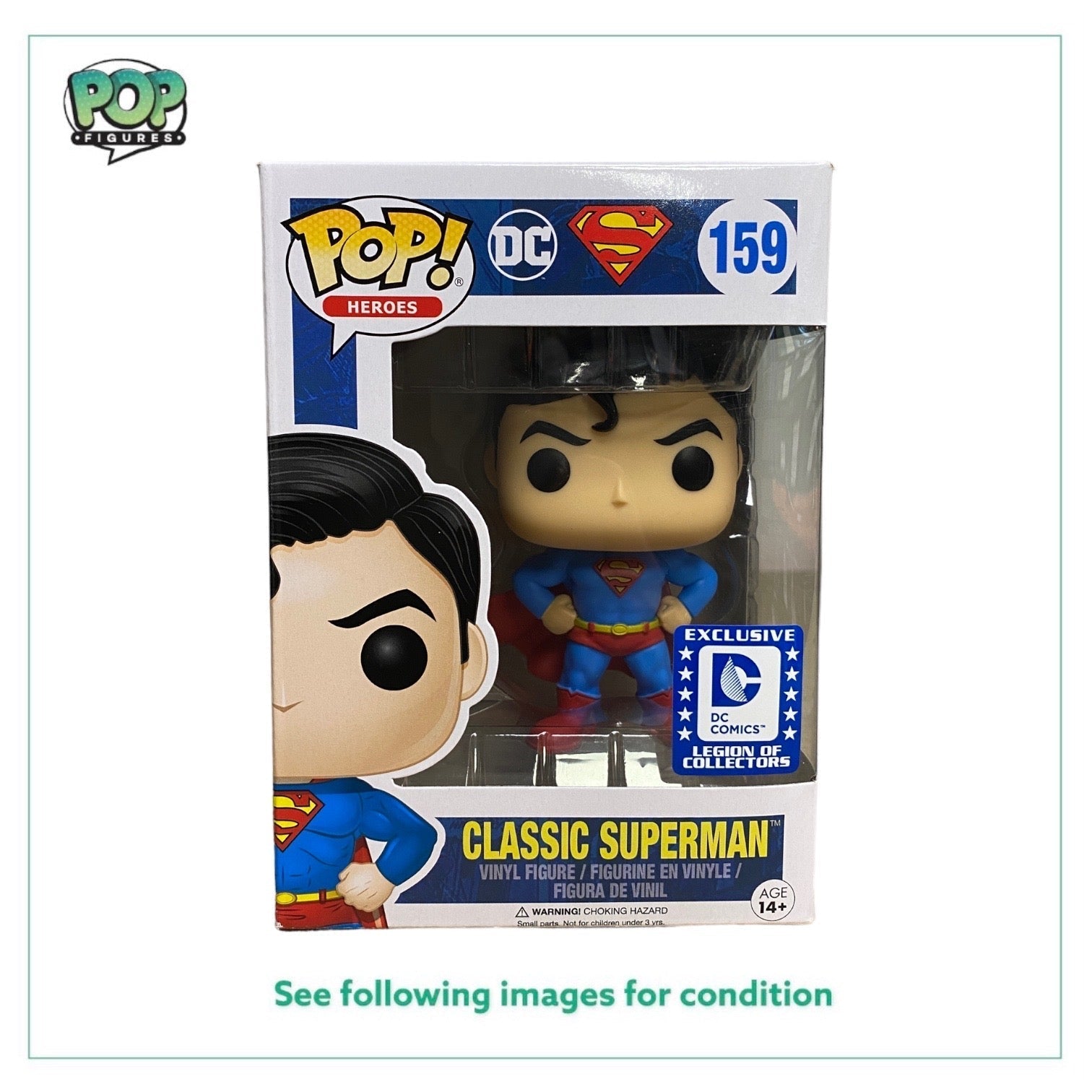 Classic Superman #159 Funko Pop! - DC Super Heroes - DC Legion Of Collectors Exclusive -