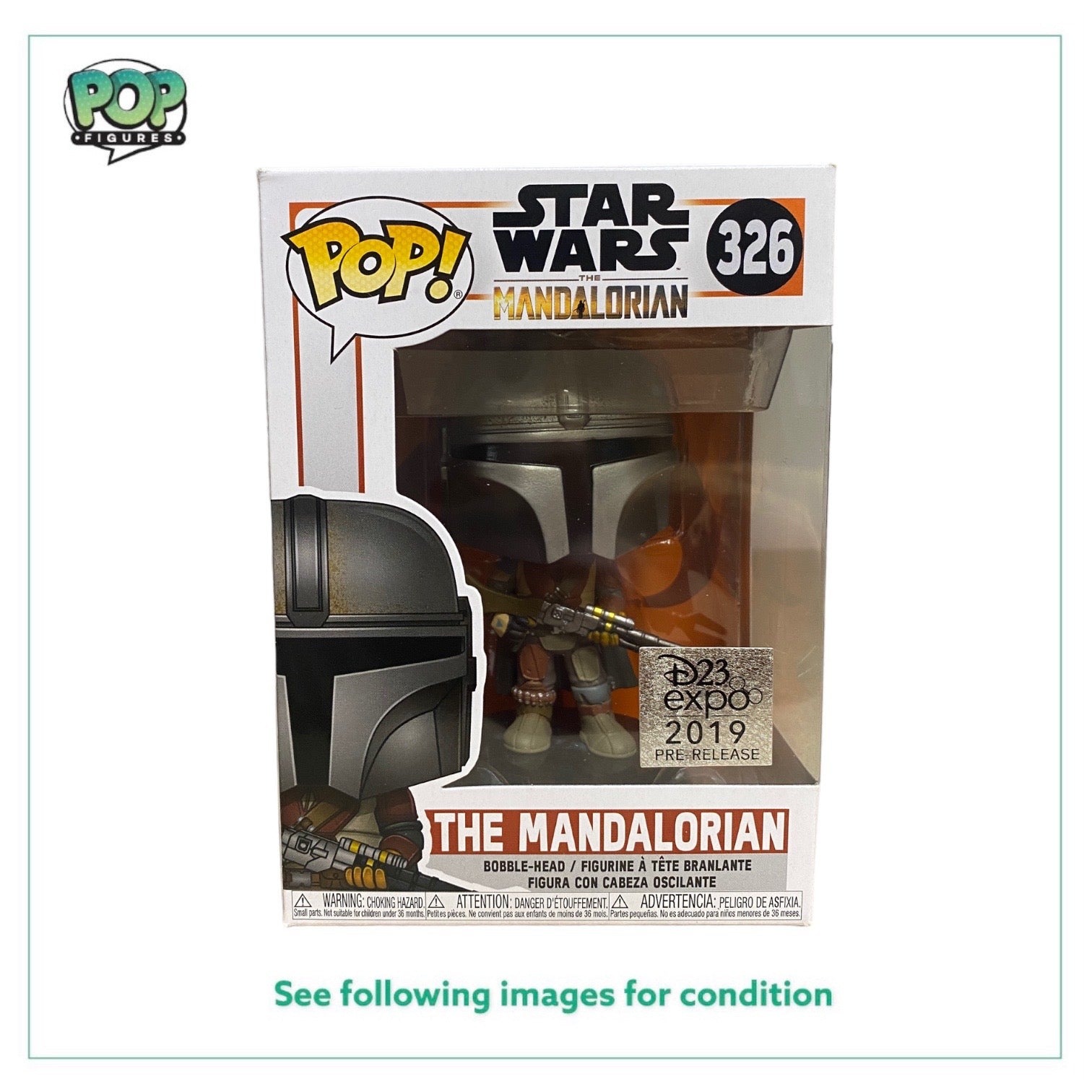 The Mandalorian #326 Funko Pop! - Star Wars The Mandalorian - D23 Expo 2019