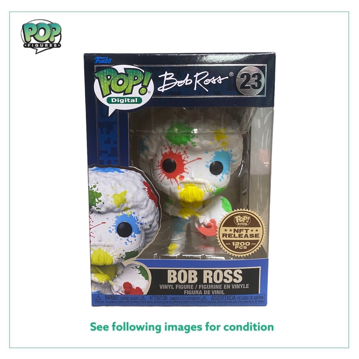 Bob Ross #23 (w/ Pallet / Splatter) Funko Pop! - Bob Ross - NFT Release Exclusive