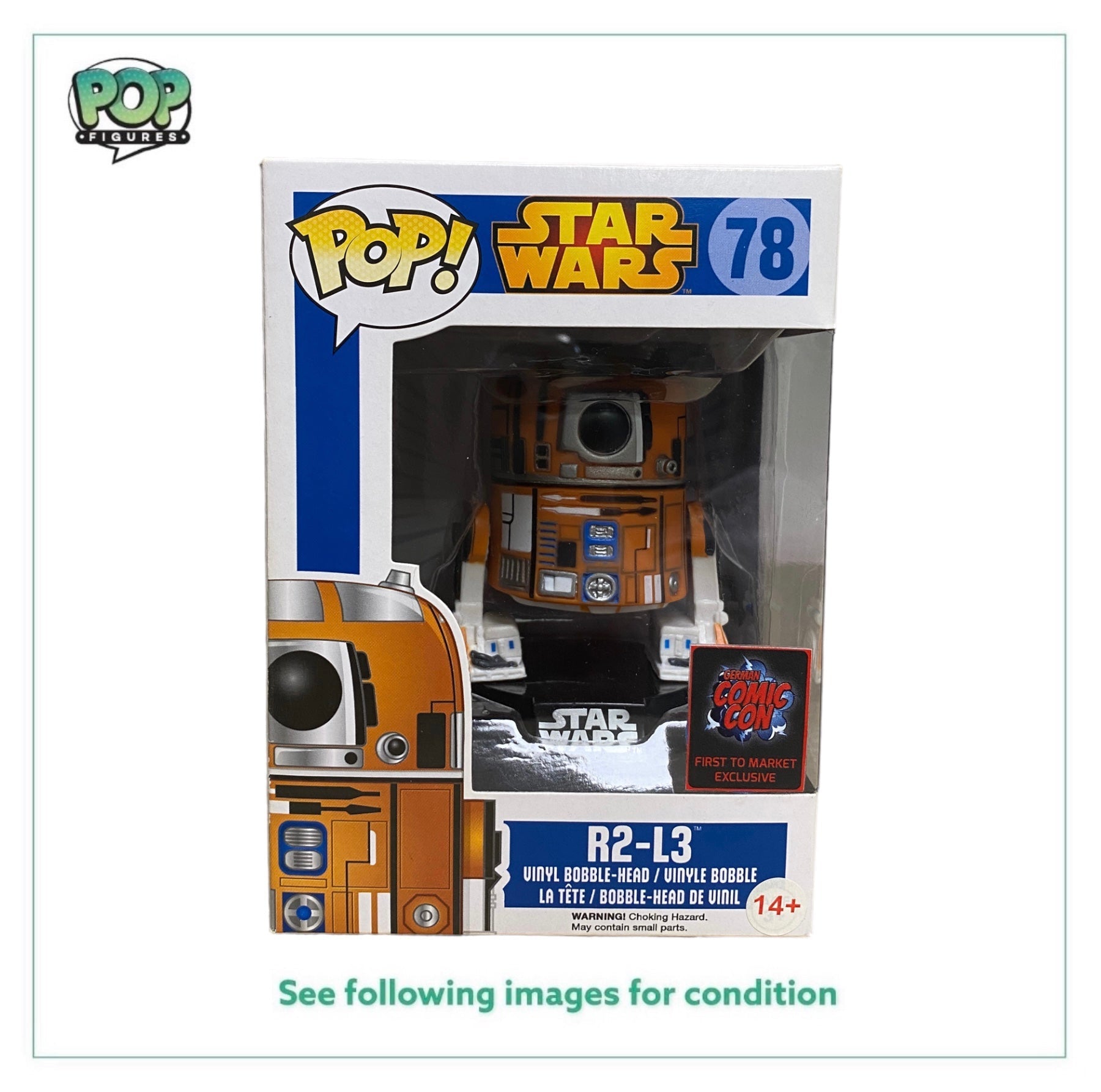 R2-L3 #78 Funko Pop! - Star Wars - German Comic Con First To Market Exclusive -