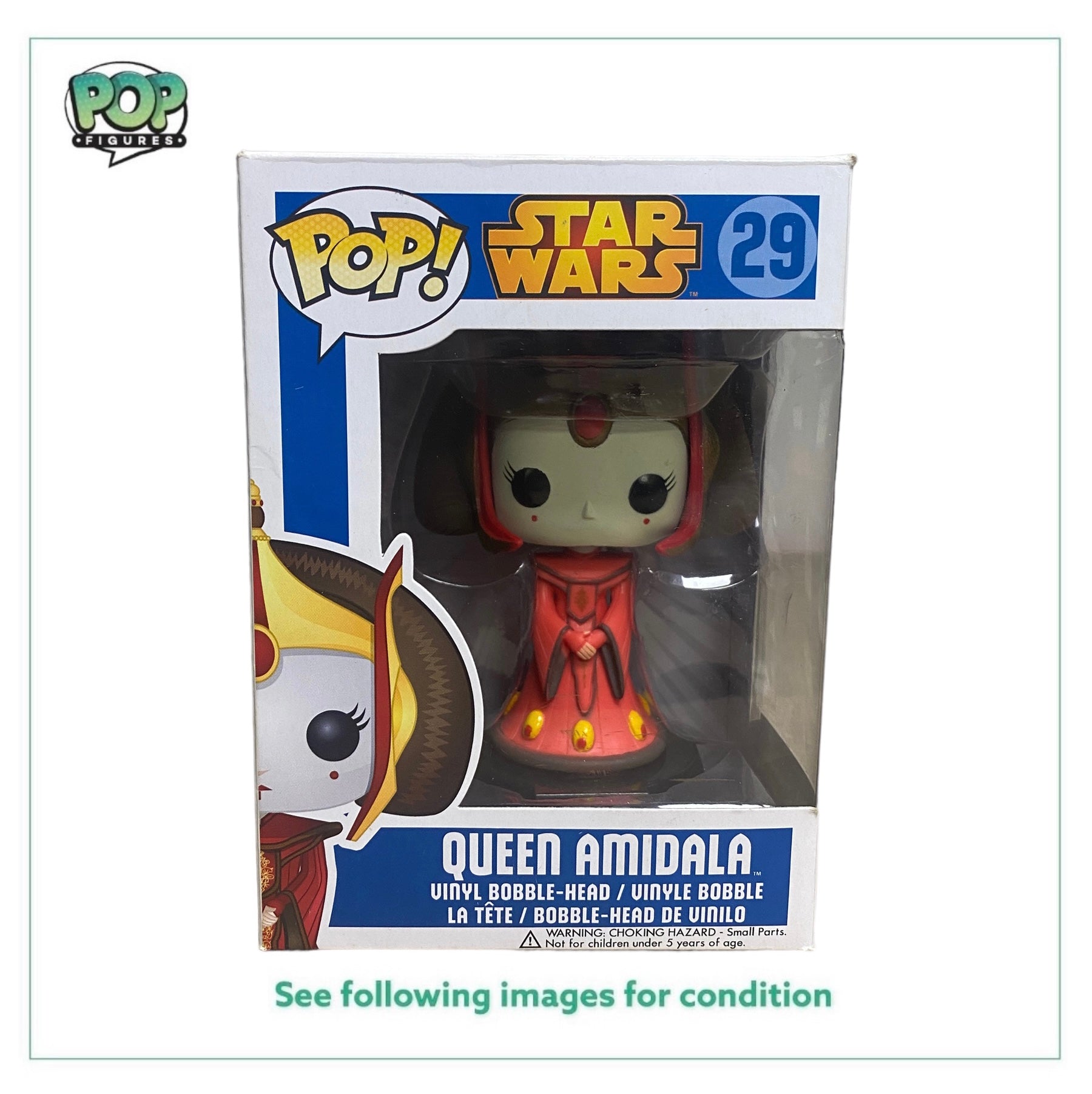 Queen Amidala #29 (1st Release) Funko Pop! - Star Wars - 2013 Pop! -