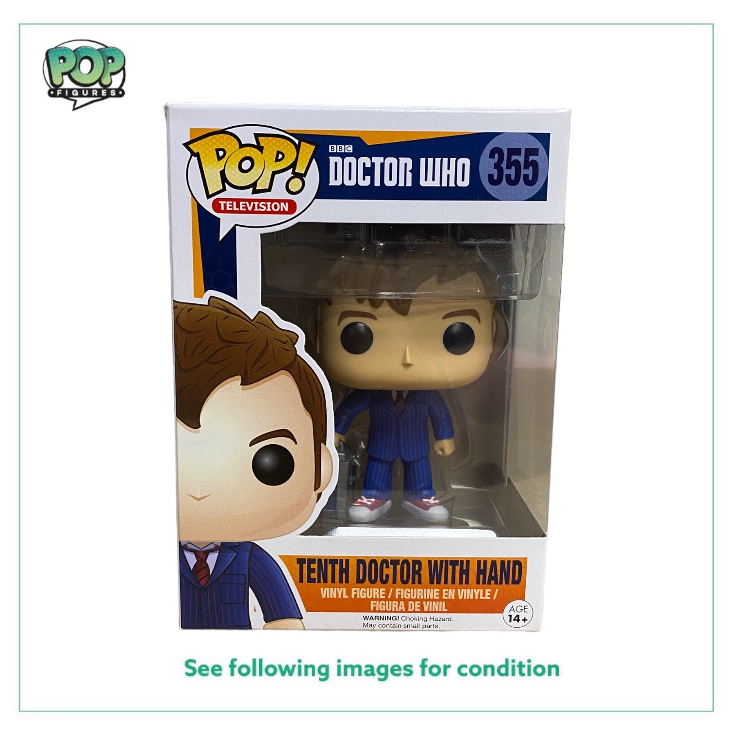 Tenth Doctor With Hand #355 Funko Pop! - Doctor Who - 2016 Pop! -