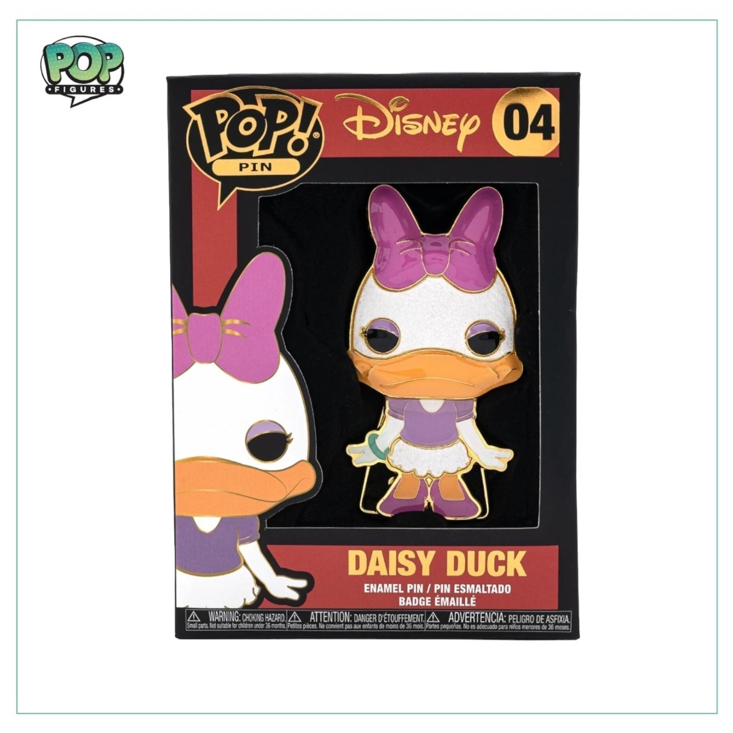 Daisy Duck #04 Funko Enamel Pop Pin - Disney