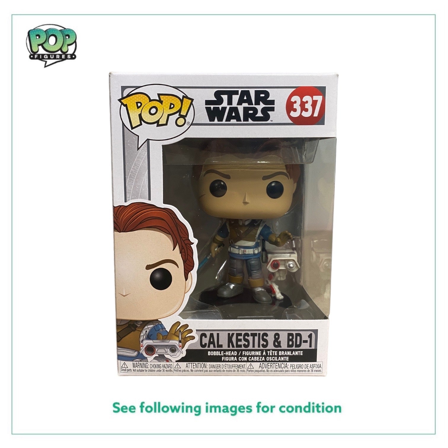 Cal Kestis and BD-1 #337 Funko Pop! - Star Wars - 2019 Pop! -